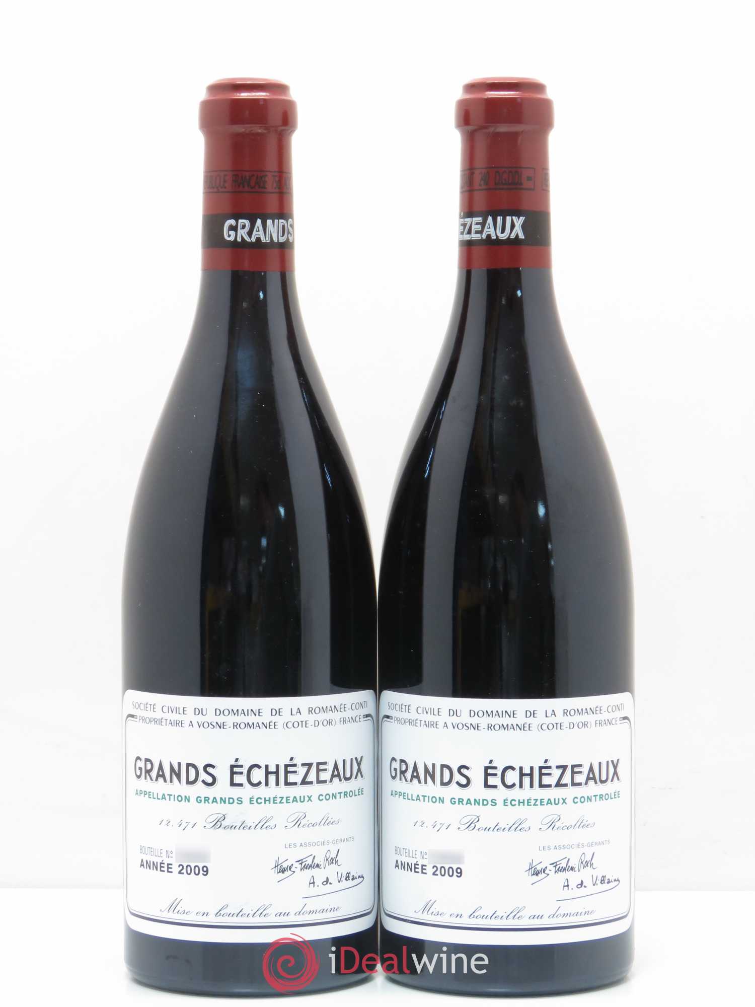 Assortiment 2009 du Domaine de la Romanée-Conti Domaine de la Romanée-Conti 1 Romanée Conti - 3 La Tache - 2 Richebourg - 2 Romanée Saint Vivant - 2 Grands Echezeaux - 2 Echezeaux 2009 - Lotto di 12 bottiglie - 6