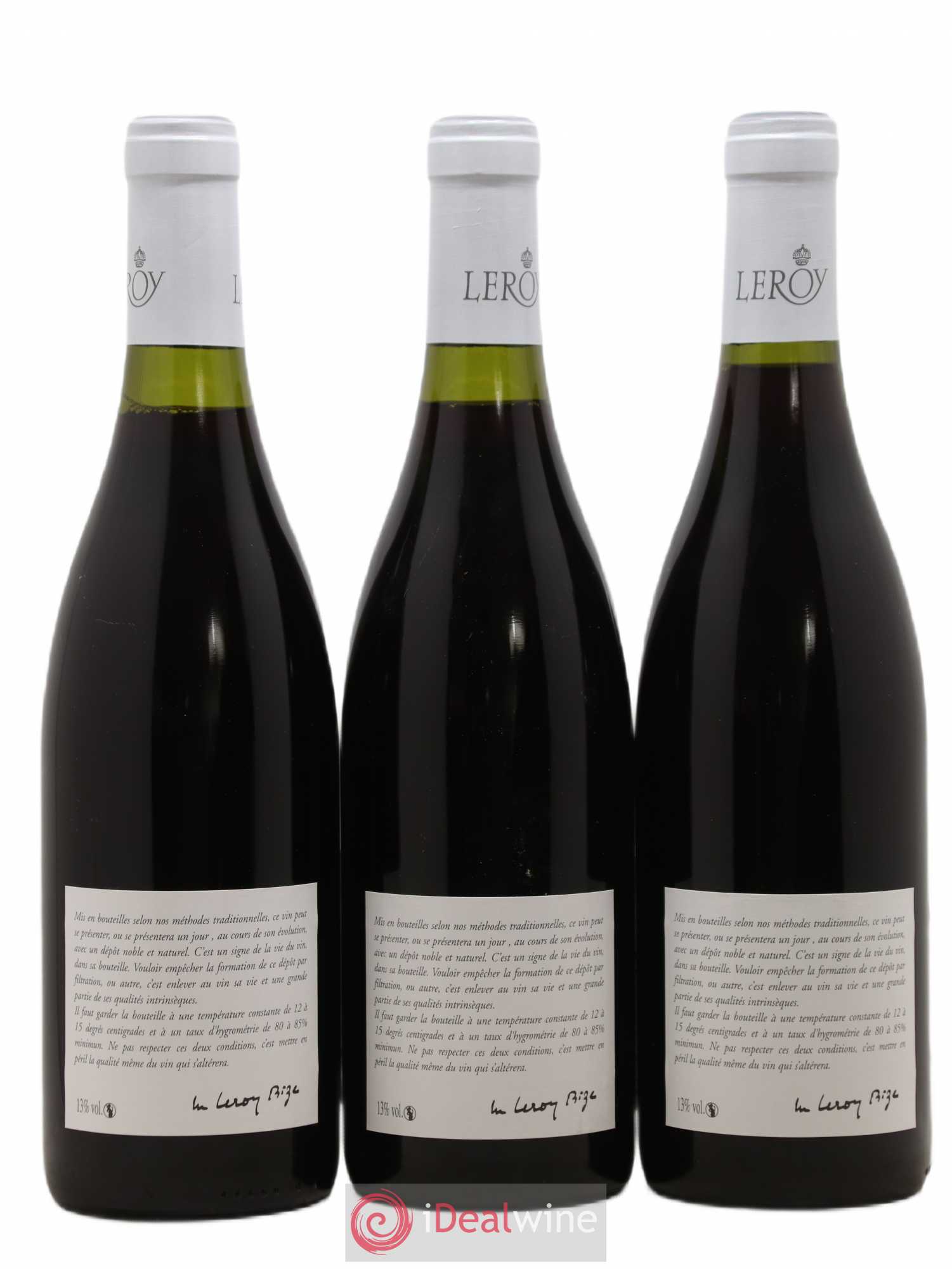 Gevrey-Chambertin Leroy SA 2013 - Lot de 3 bouteilles - 1