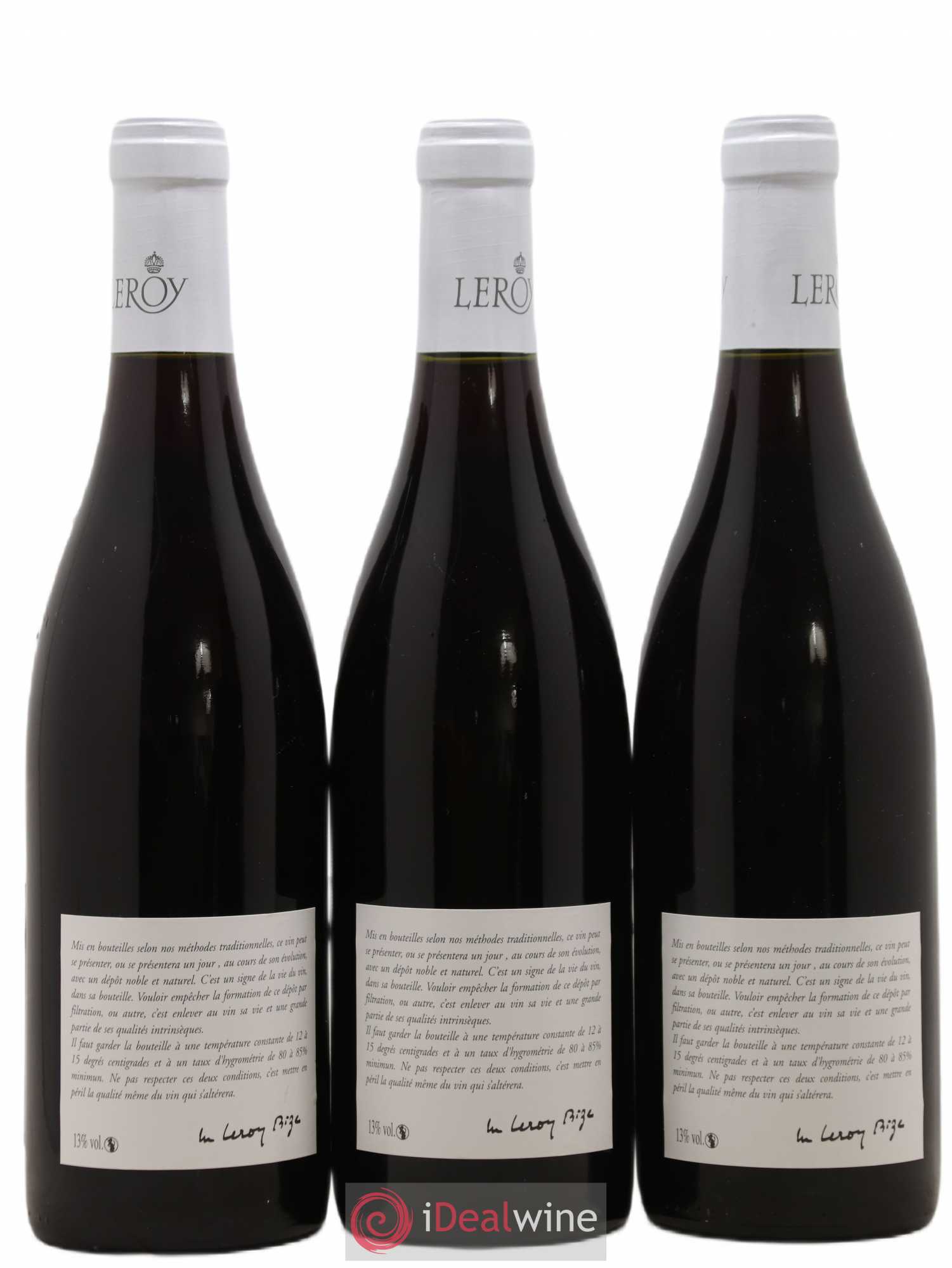 Chambolle-Musigny Leroy SA 2014 - Lot de 3 bouteilles - 1