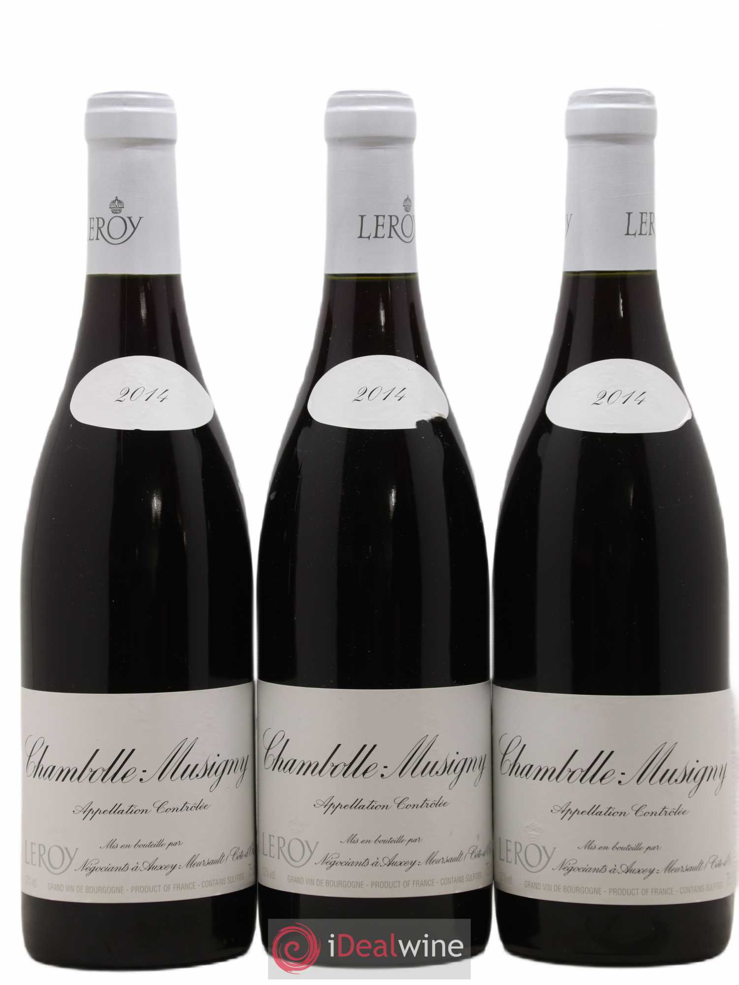 Chambolle-Musigny Leroy SA 2014 - Lot de 3 bouteilles - 0