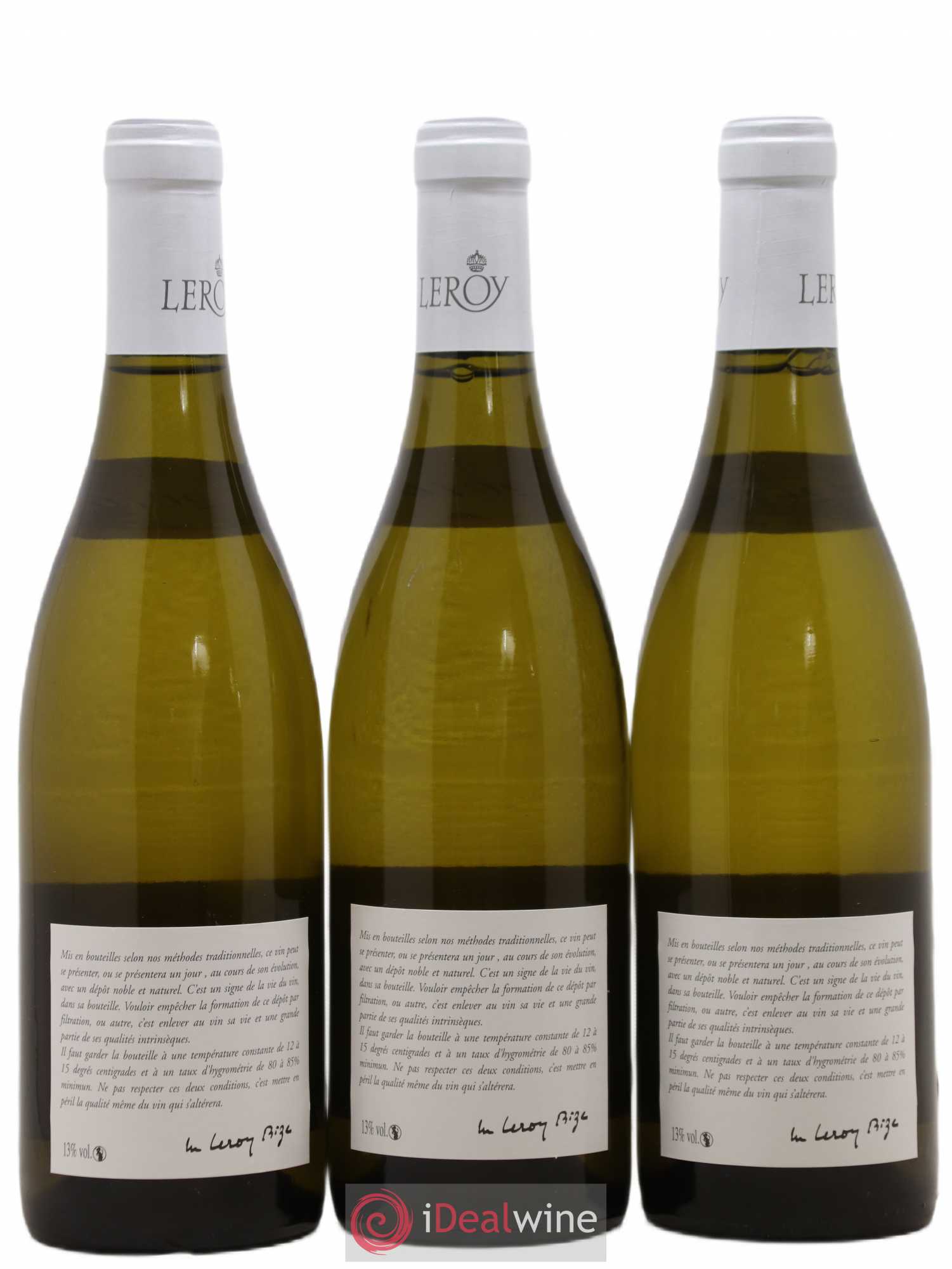 Meursault Leroy SA 2016 - Lot de 3 bouteilles - 1