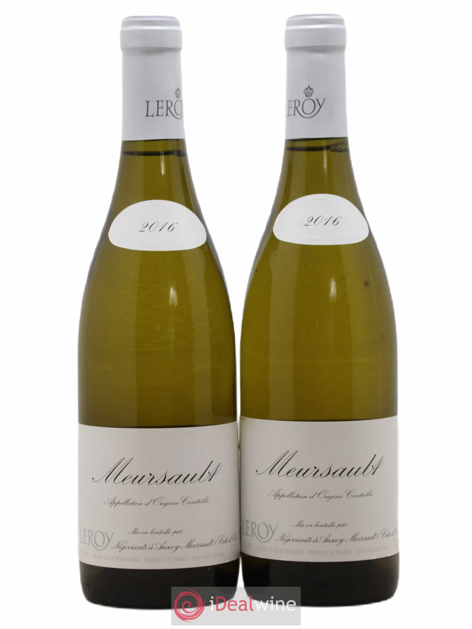 Meursault Leroy SA 2016 - Lot de 2 bouteilles - 0