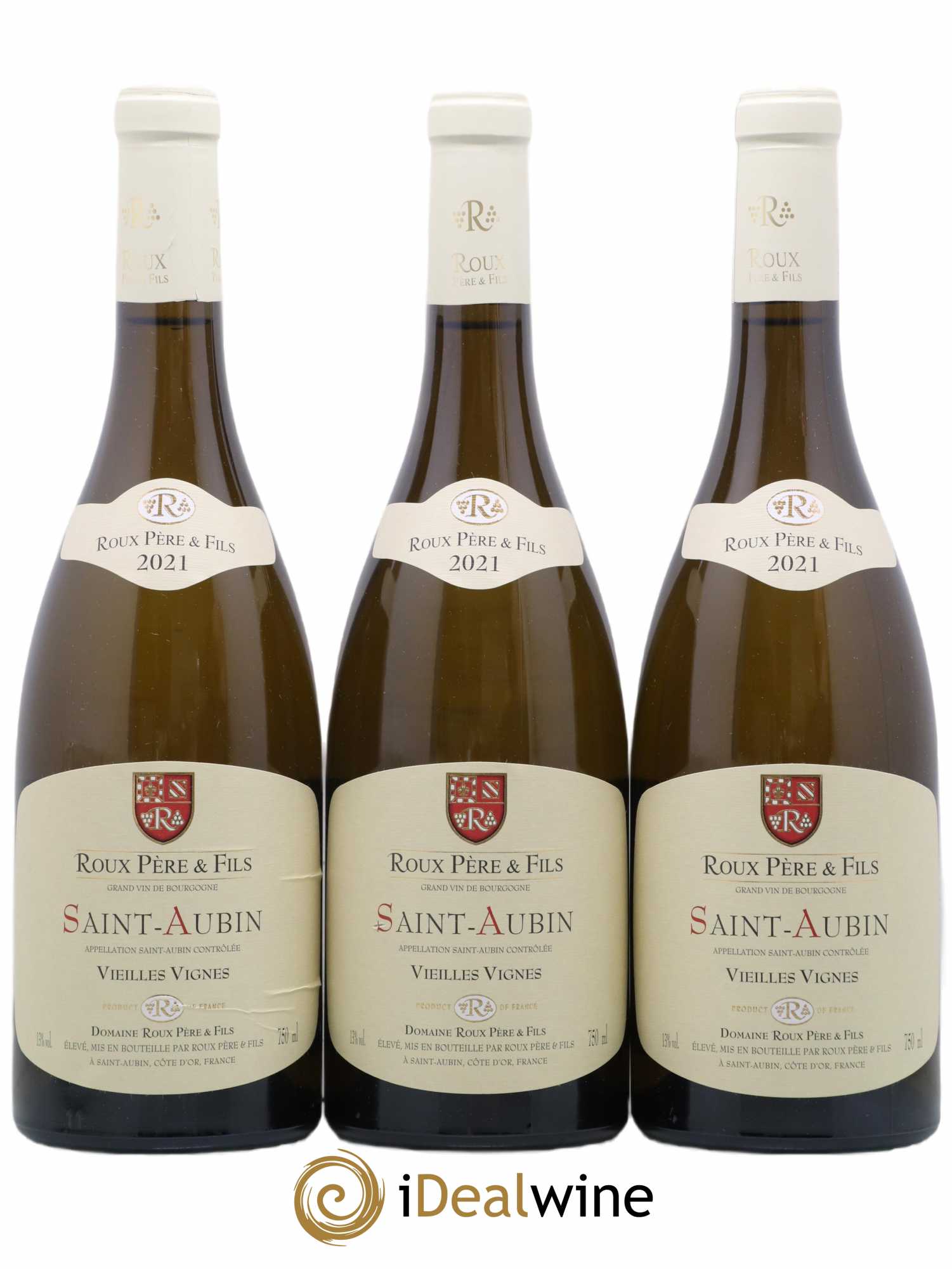 Saint-Aubin Vieilles Vignes Domaine Roux 2021 - Lot de 3 bouteilles - 0