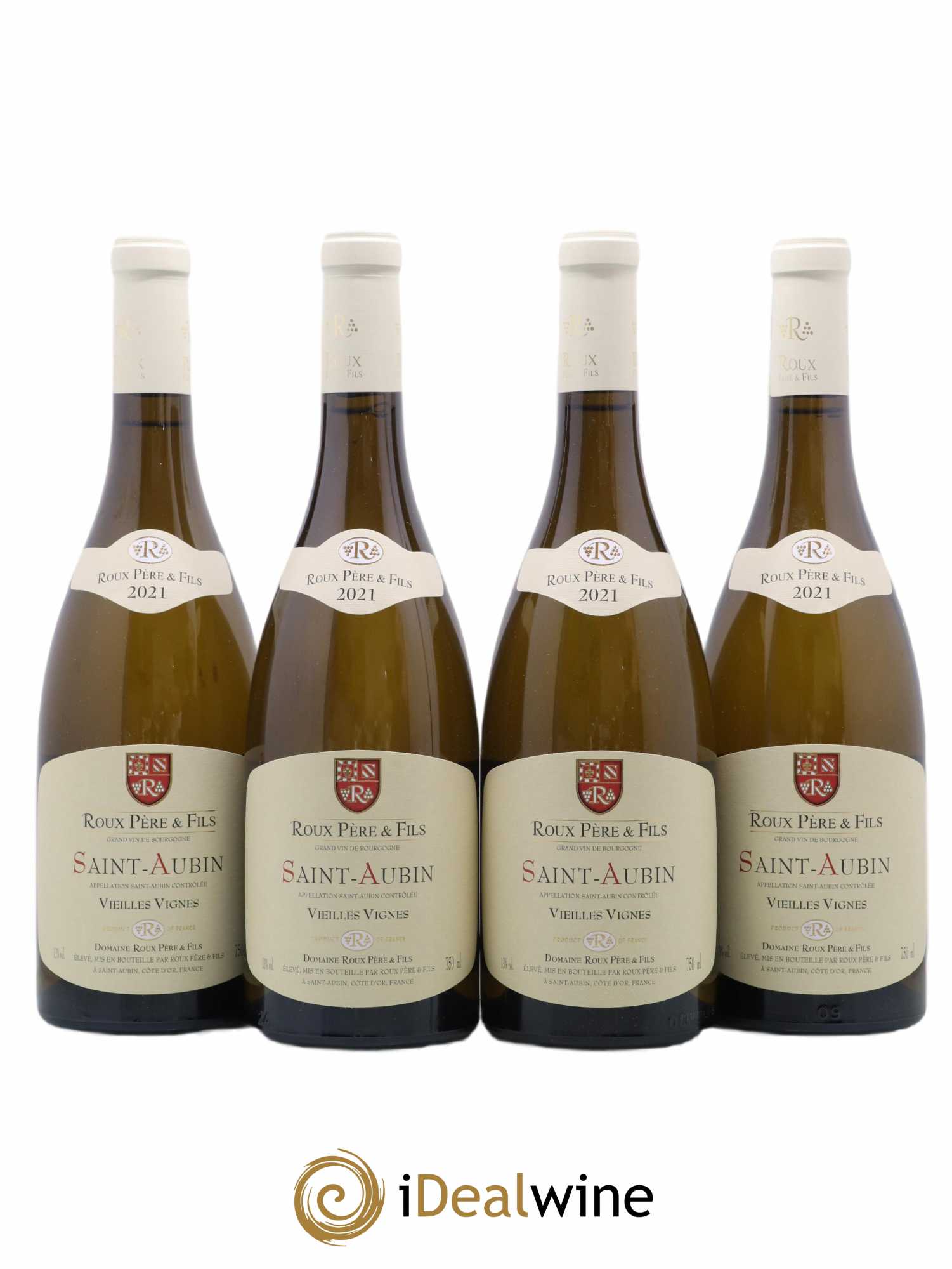 Saint-Aubin Vieilles Vignes Domaine Roux 2021 - Lot de 4 bouteilles - 0