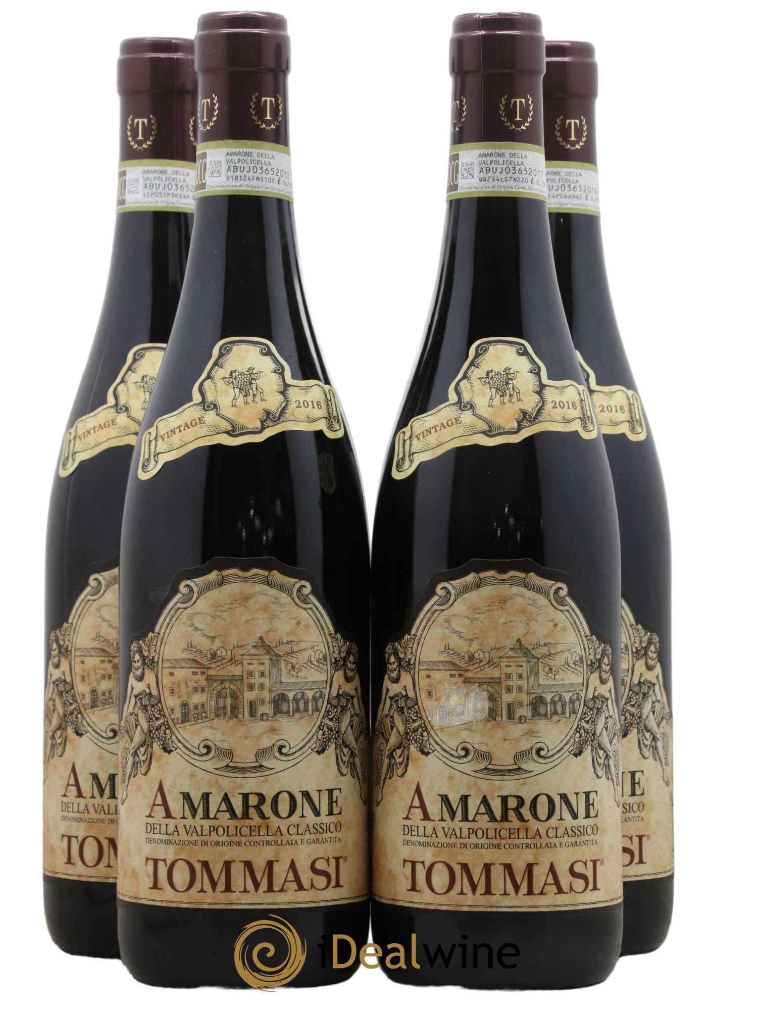 Amarone della Valpolicella DOC Tommasi 2016 - Lot de 4 bouteilles - 0