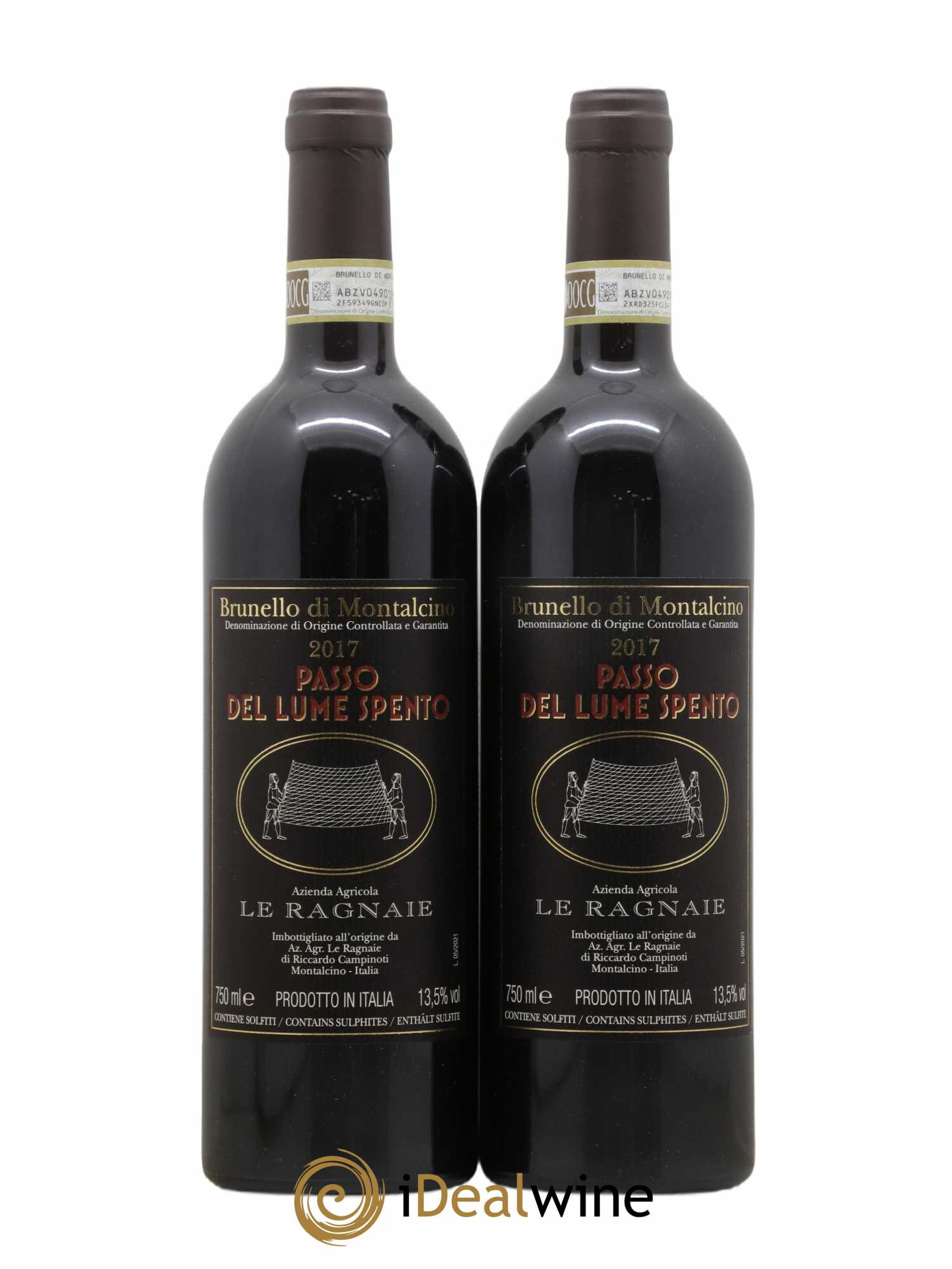 Brunello di Montalcino Le Ragnaie Passo del Lume Spento 2017 - Lotto di 2 bottiglie - 0