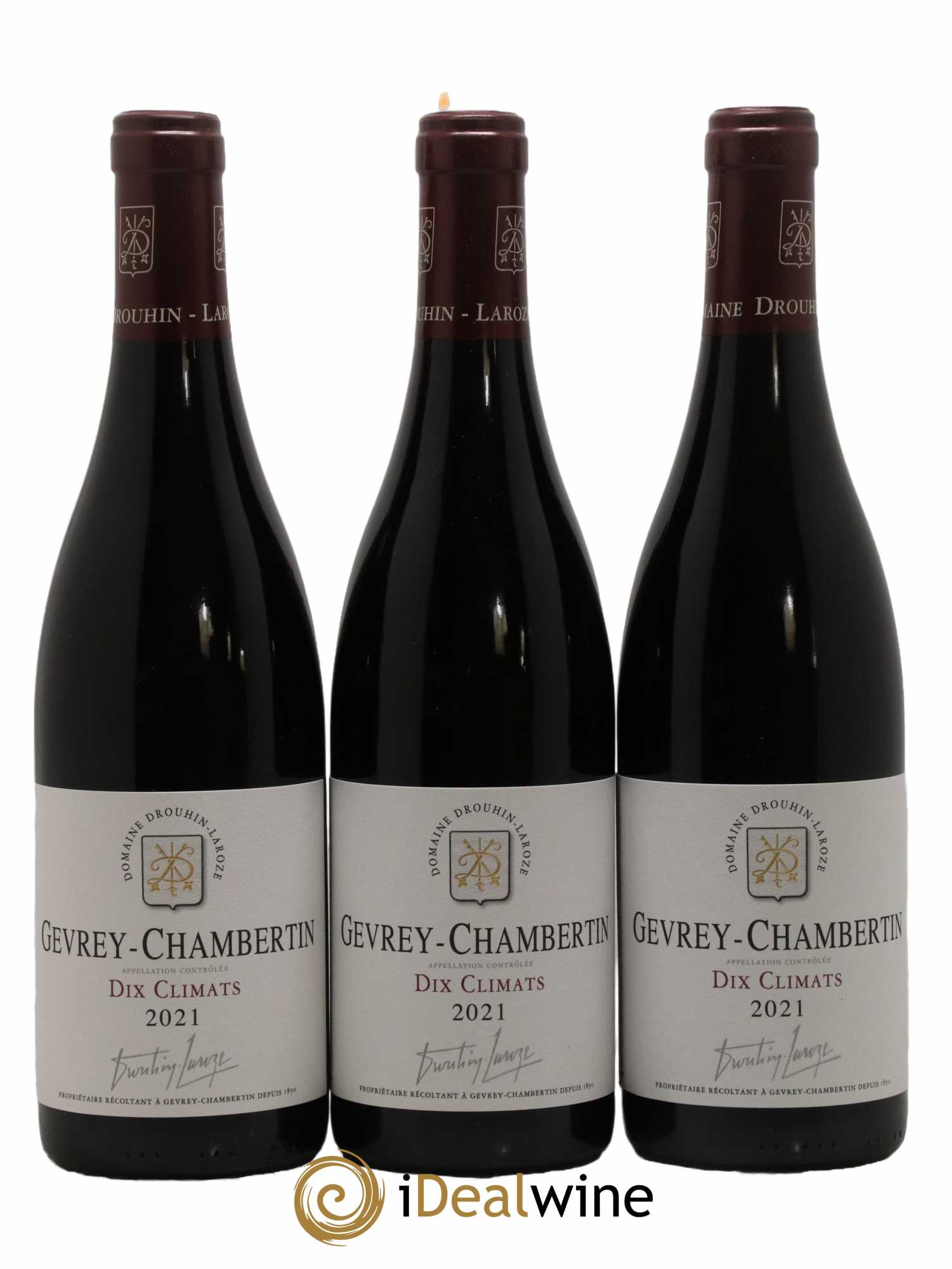 Gevrey-Chambertin Dix Climats Domaine Drouhin-Laroze 2021 - Lot de 3 bouteilles - 0