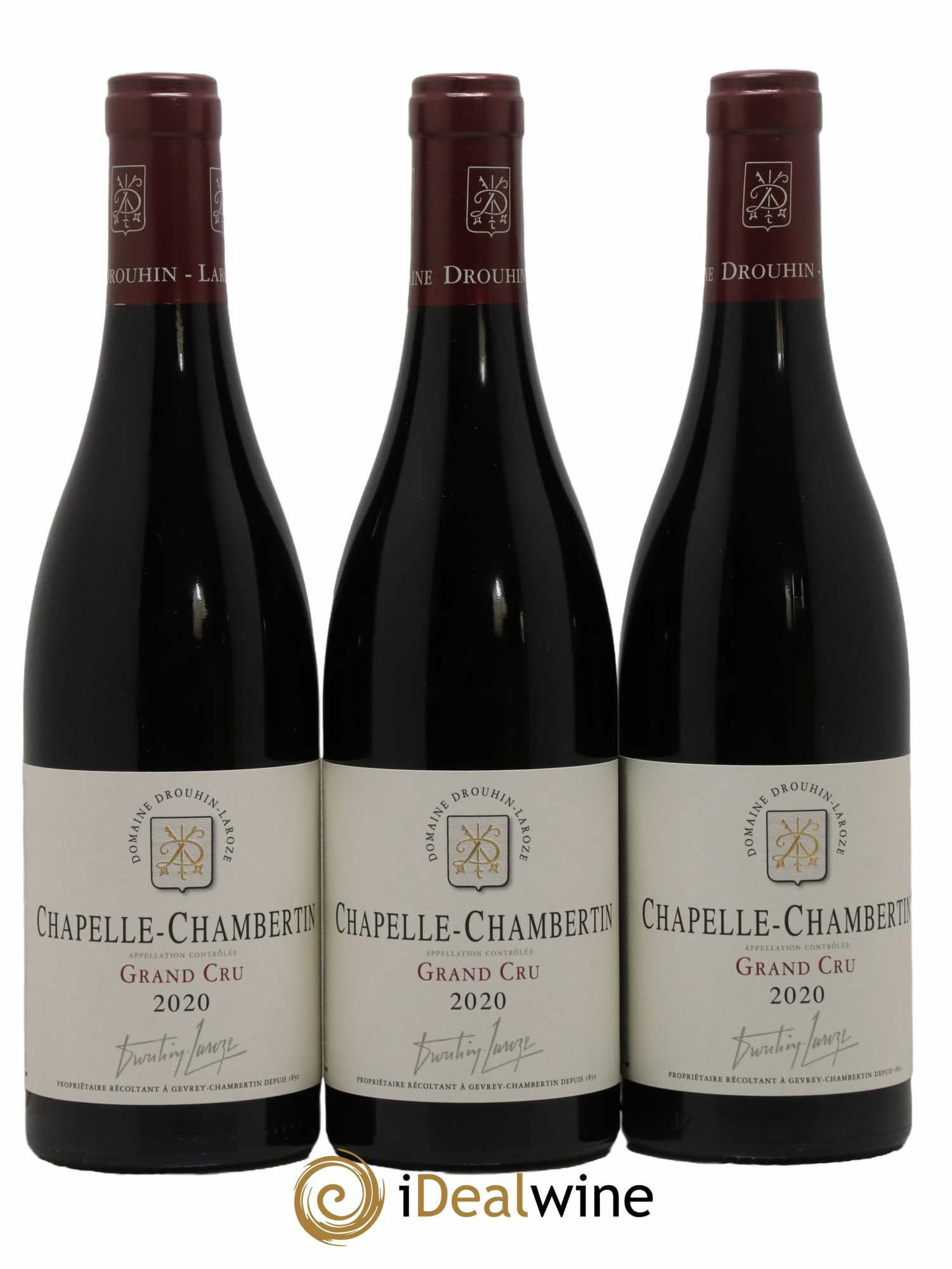 Chapelle-Chambertin Grand Cru Domaine Drouhin-Laroze 2020 - Lot de 3 bouteilles - 0