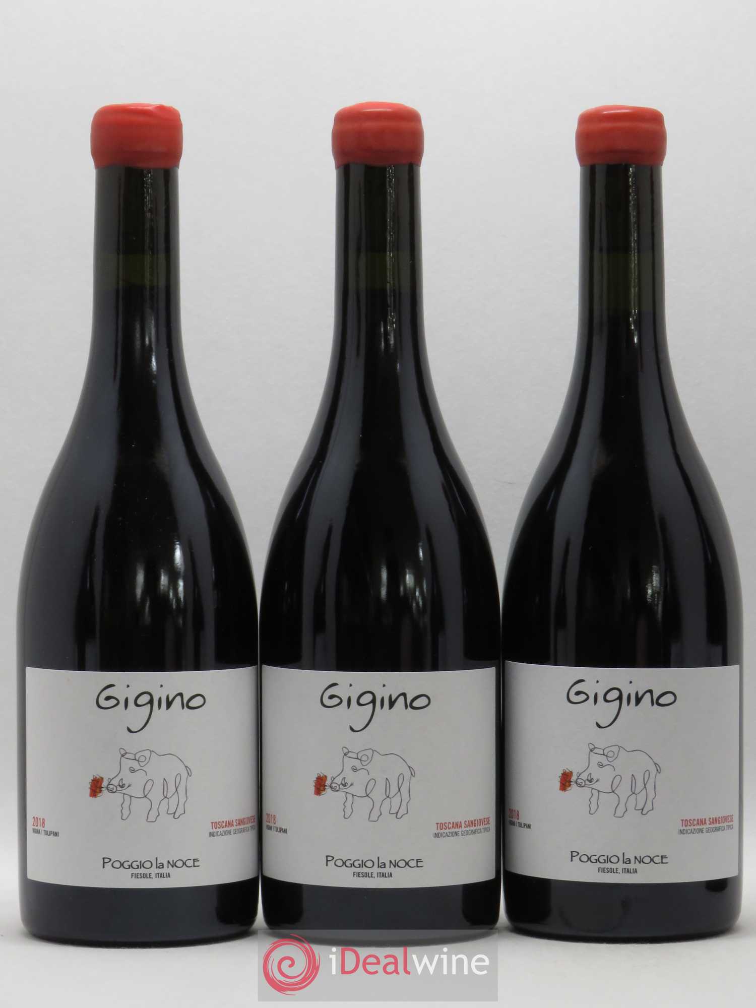 Toscana IGT Gigino Poggio La Noce Sangiovese 2018 - Posten von 6 Flaschen - 1