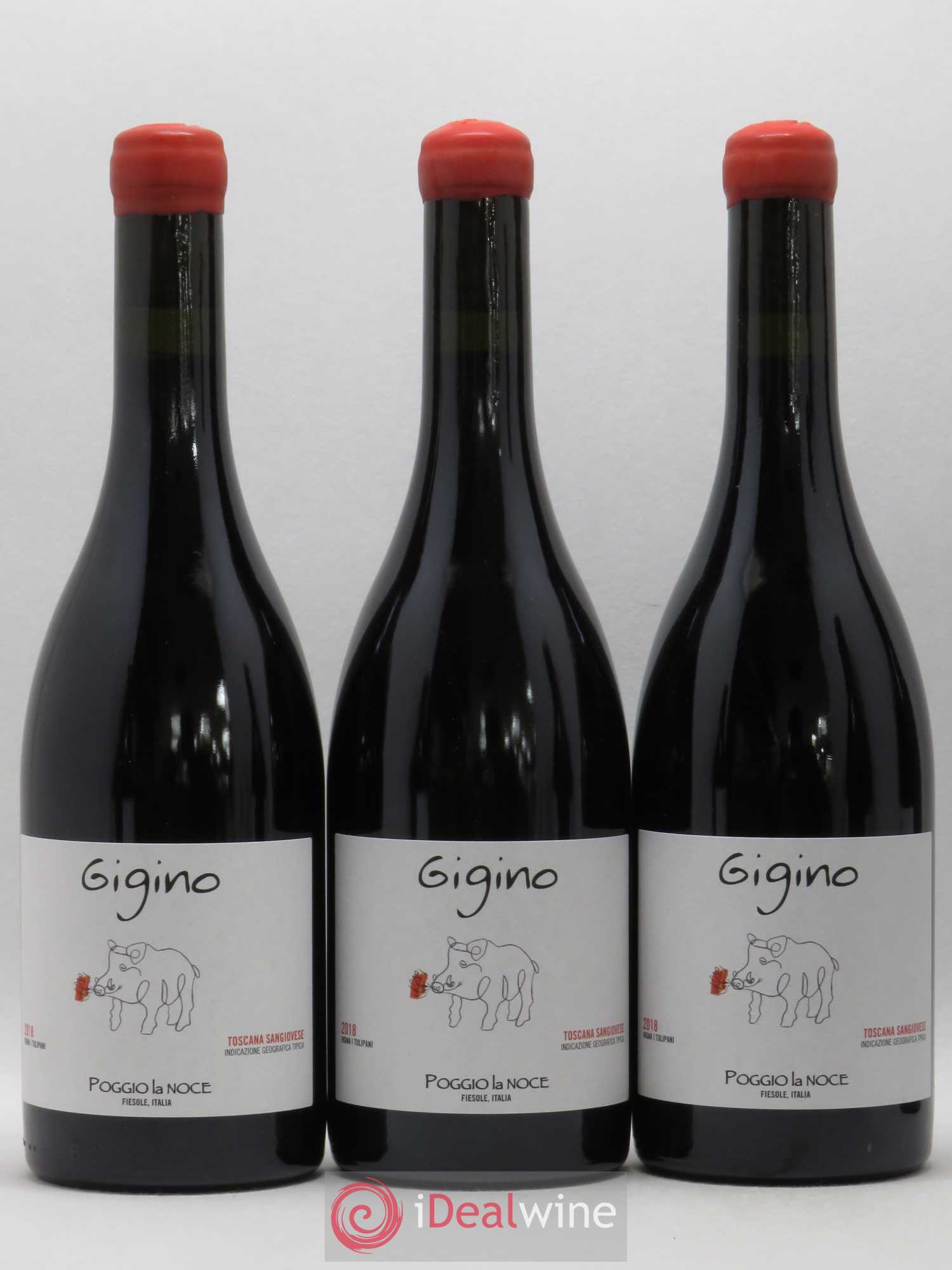Toscana IGT Gigino Poggio La Noce Sangiovese 2018 - Posten von 6 Flaschen - 1