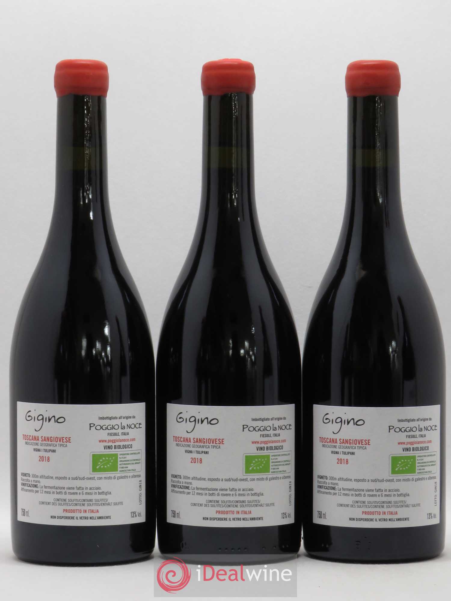Toscana IGT Gigino Poggio La Noce Sangiovese 2018 - Posten von 6 Flaschen - 4