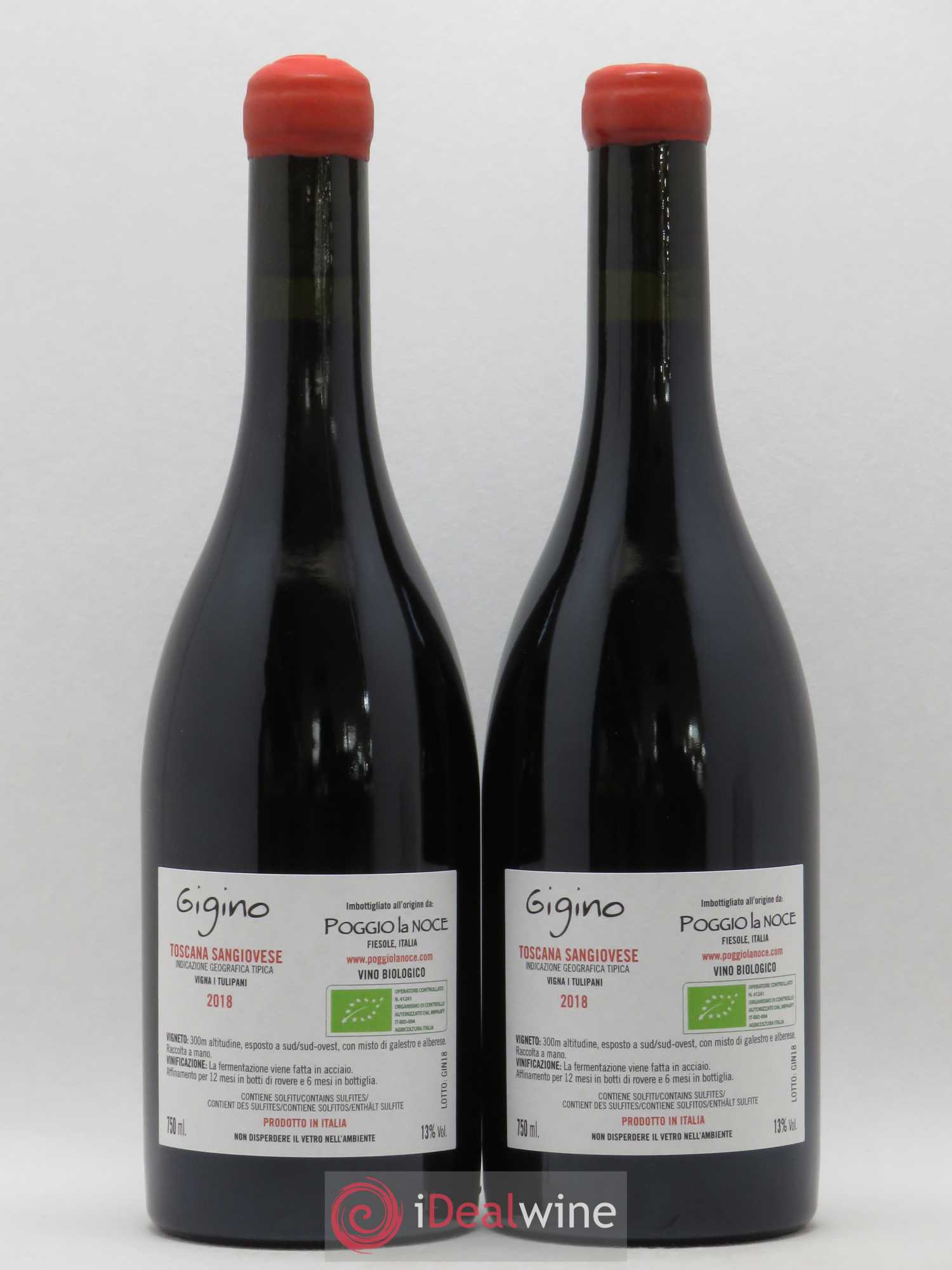 Toscana IGT Gigino Poggio La Noce Sangiovese 2018 - Posten von 2 Flaschen - 1
