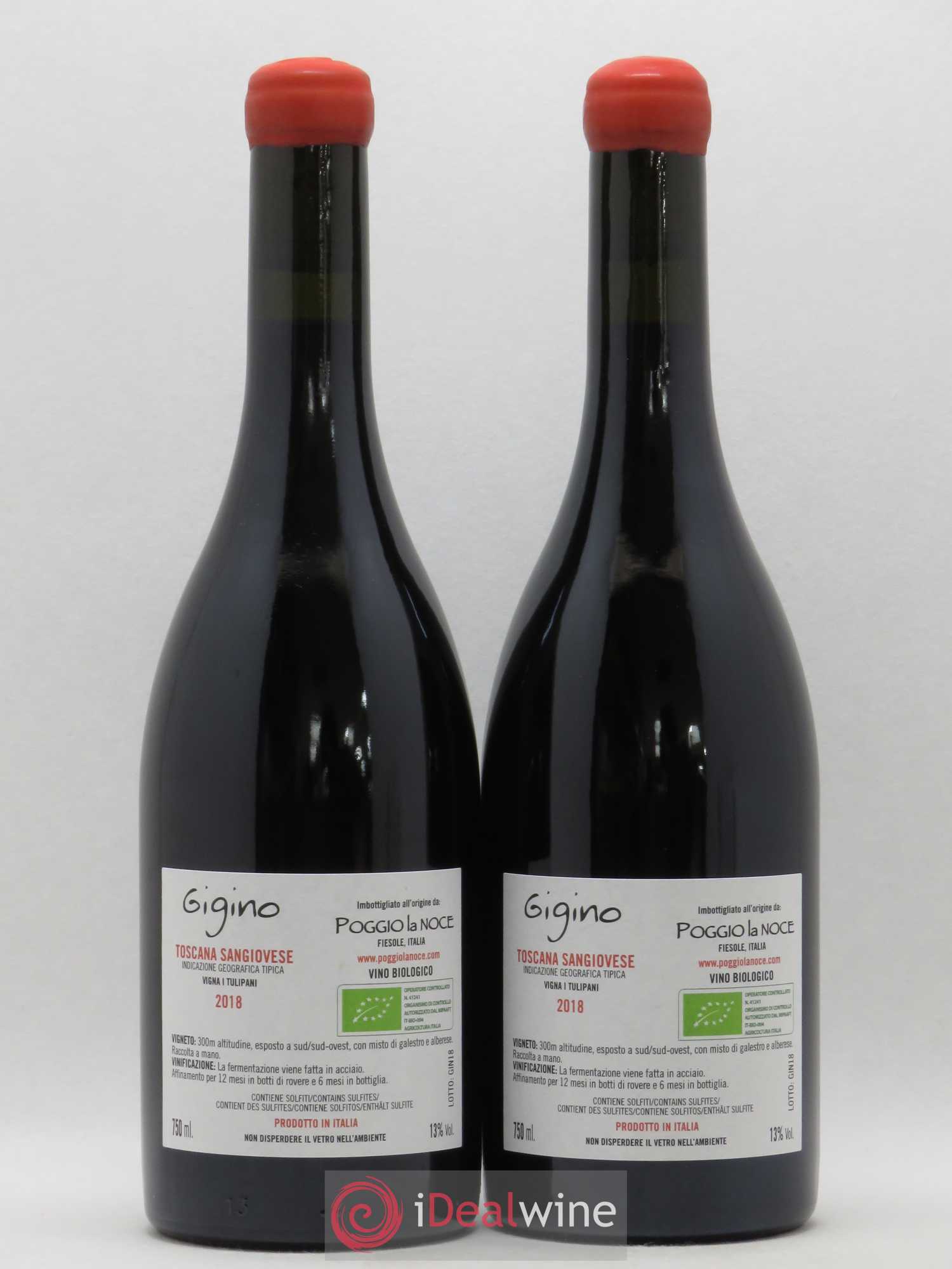 Toscana IGT Gigino Poggio La Noce Sangiovese 2018 - Posten von 2 Flaschen - 1