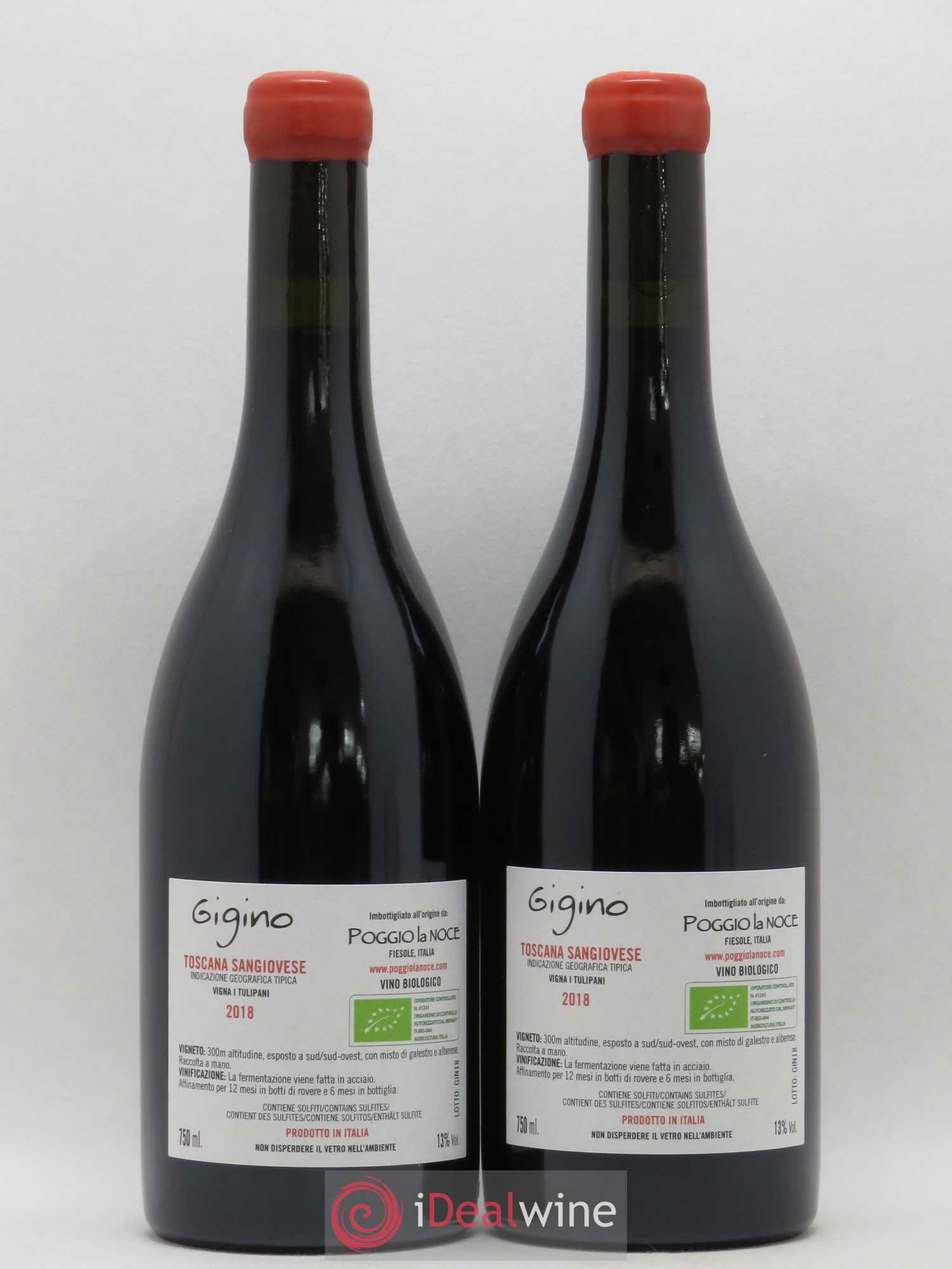 Toscana IGT Gigino Poggio La Noce Sangiovese 2018 - Posten von 2 Flaschen - 1