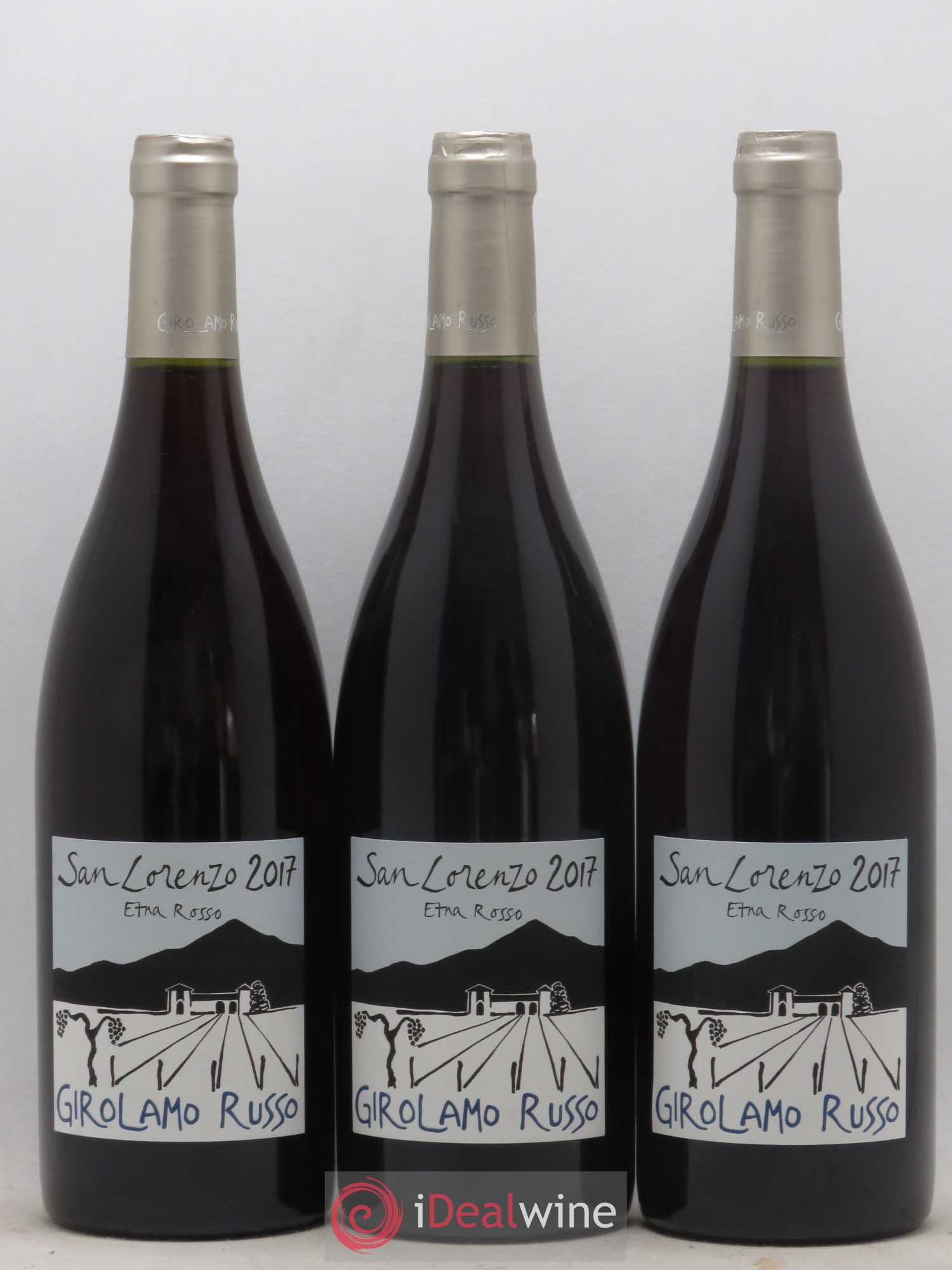 Italie DOC Etna San Lorenzo Girolamo Russo 2017 - Posten von 6 Flaschen - 1
