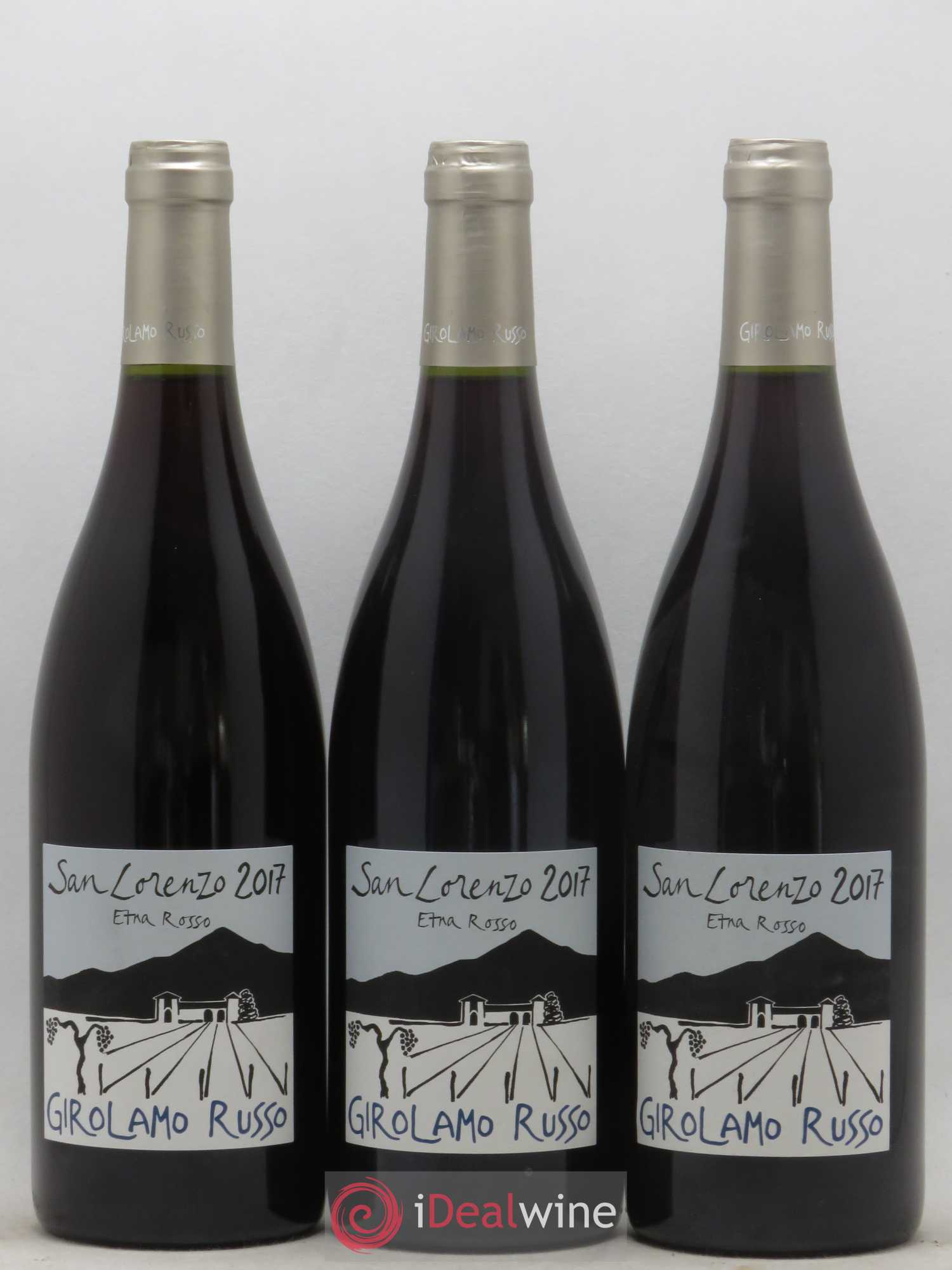 Italie DOC Etna San Lorenzo Girolamo Russo 2017 - Posten von 6 Flaschen - 3