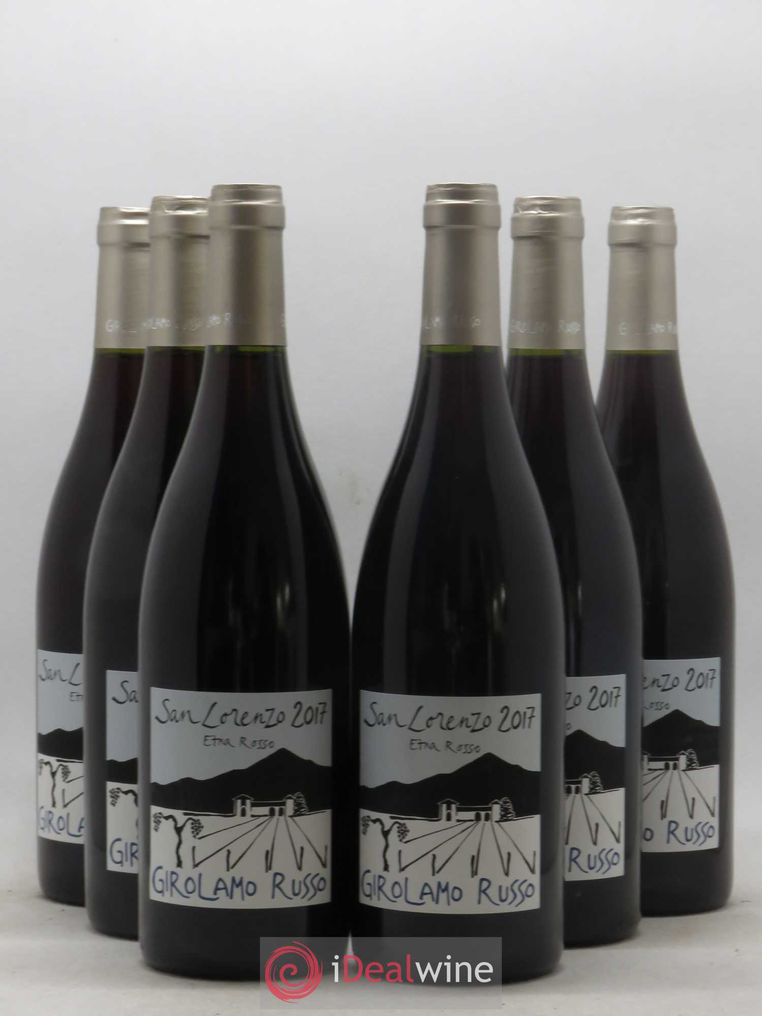 Italie DOC Etna San Lorenzo Girolamo Russo 2017 - Posten von 6 Flaschen - 0