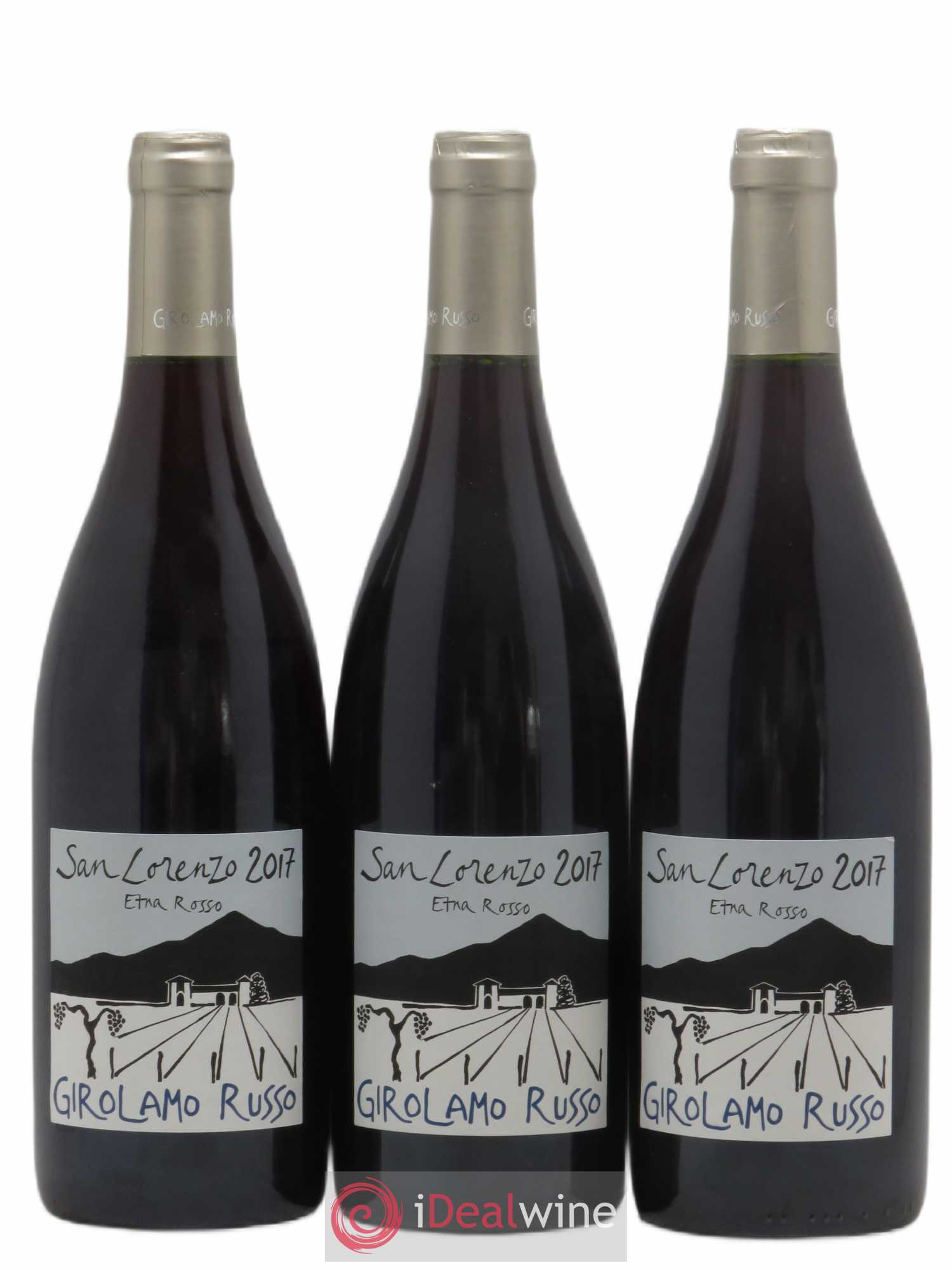Italie DOC Etna San Lorenzo Girolamo Russo 2017 - Posten von 3 Flaschen - 0
