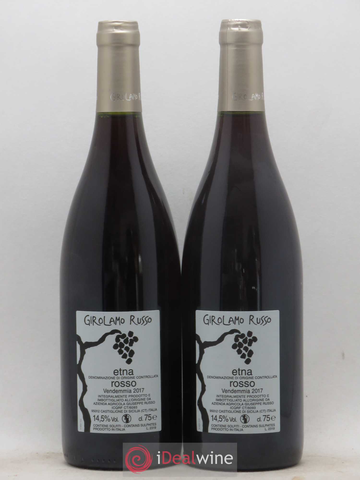 Italie DOC Etna San Lorenzo Girolamo Russo 2017 - Posten von 2 Flaschen - 1