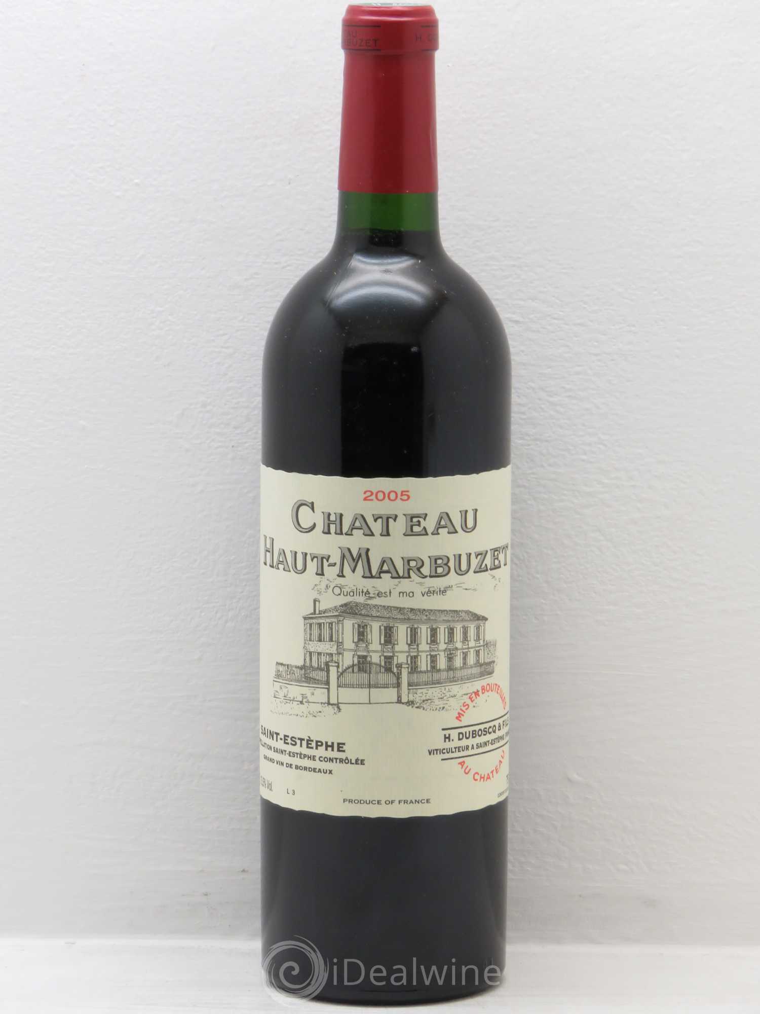 Château Haut Marbuzet 2005 - Lot de 12 bouteilles - 0