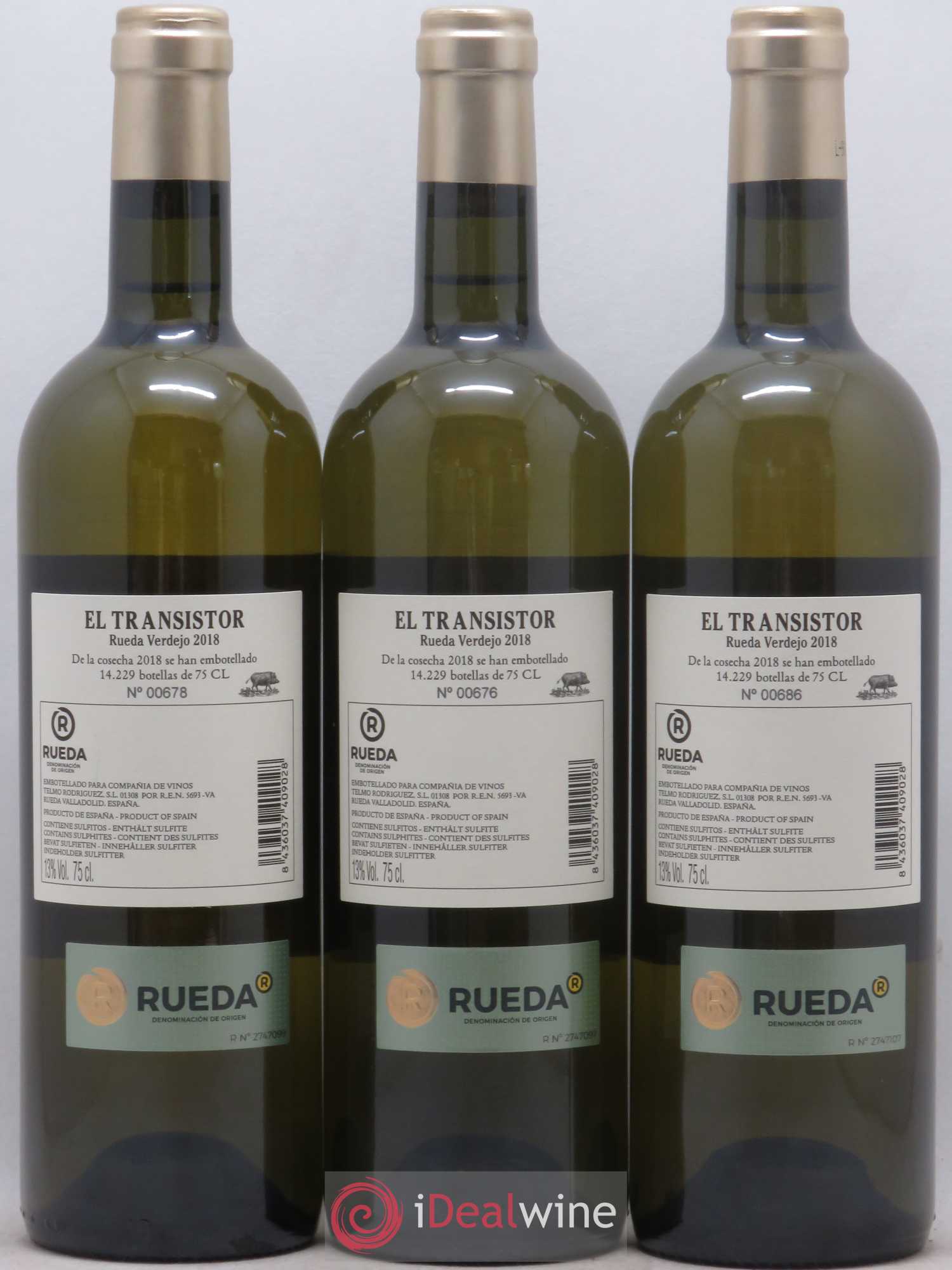 Rueda El Transistor Compania de Vinos Telmo Rodriguez (sans prix de réserve) 2018 - Lot de 6 bouteilles - 2