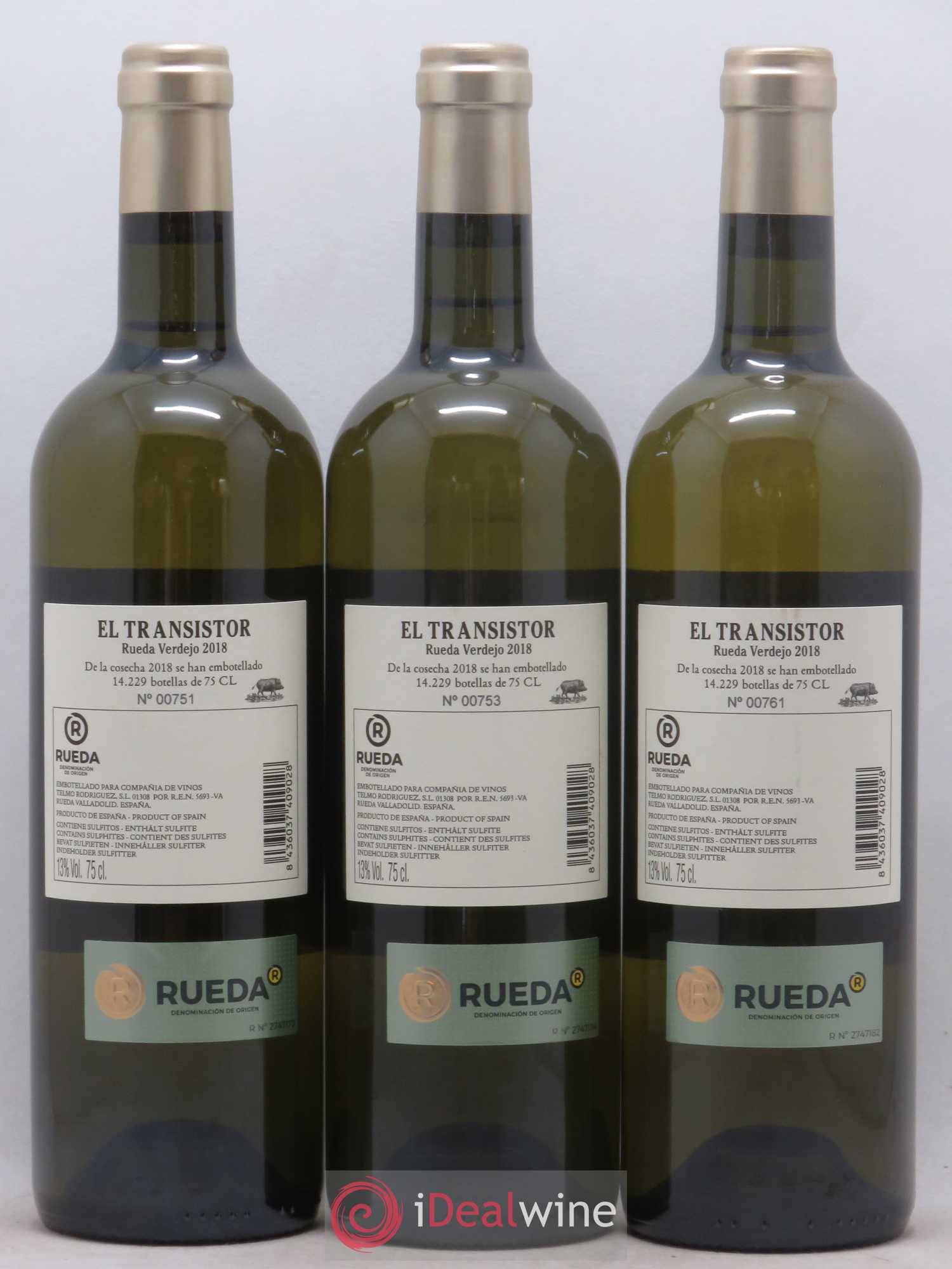 Rueda El Transistor Compania de Vinos Telmo Rodriguez (sans prix de réserve) 2018 - Lotto di 6 bottiglie - 4