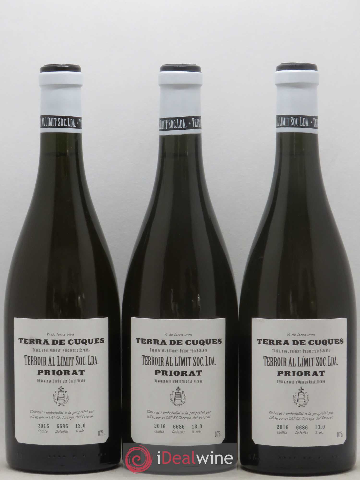 Priorat Terroir Al Limit Terra de Cuques Dominik Hubert 2016 - Lot de 3 bouteilles - 0