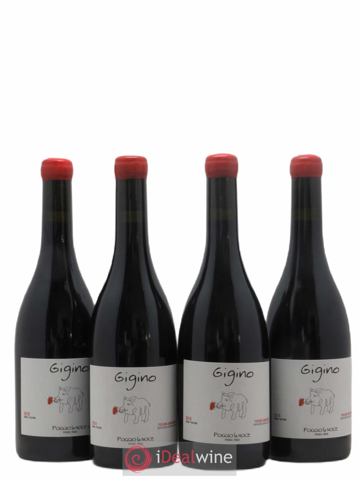 Toscana IGT Sangiovese Gigino Poggio La Noce 2018 - Posten von 4 Flaschen - 0