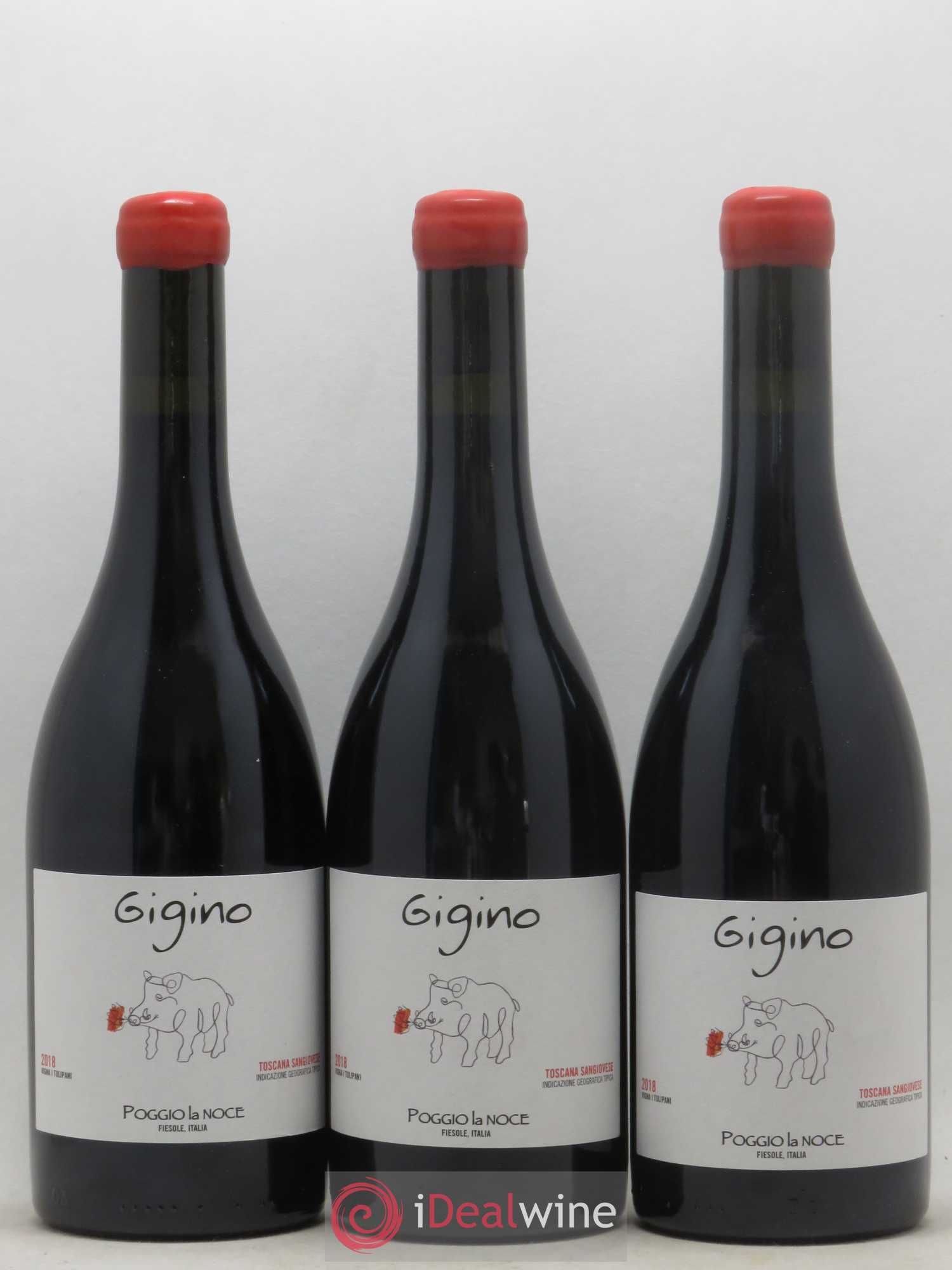 Toscana IGT Sangiovese Gigino Poggio La Noce 2018 - Posten von 3 Flaschen - 0