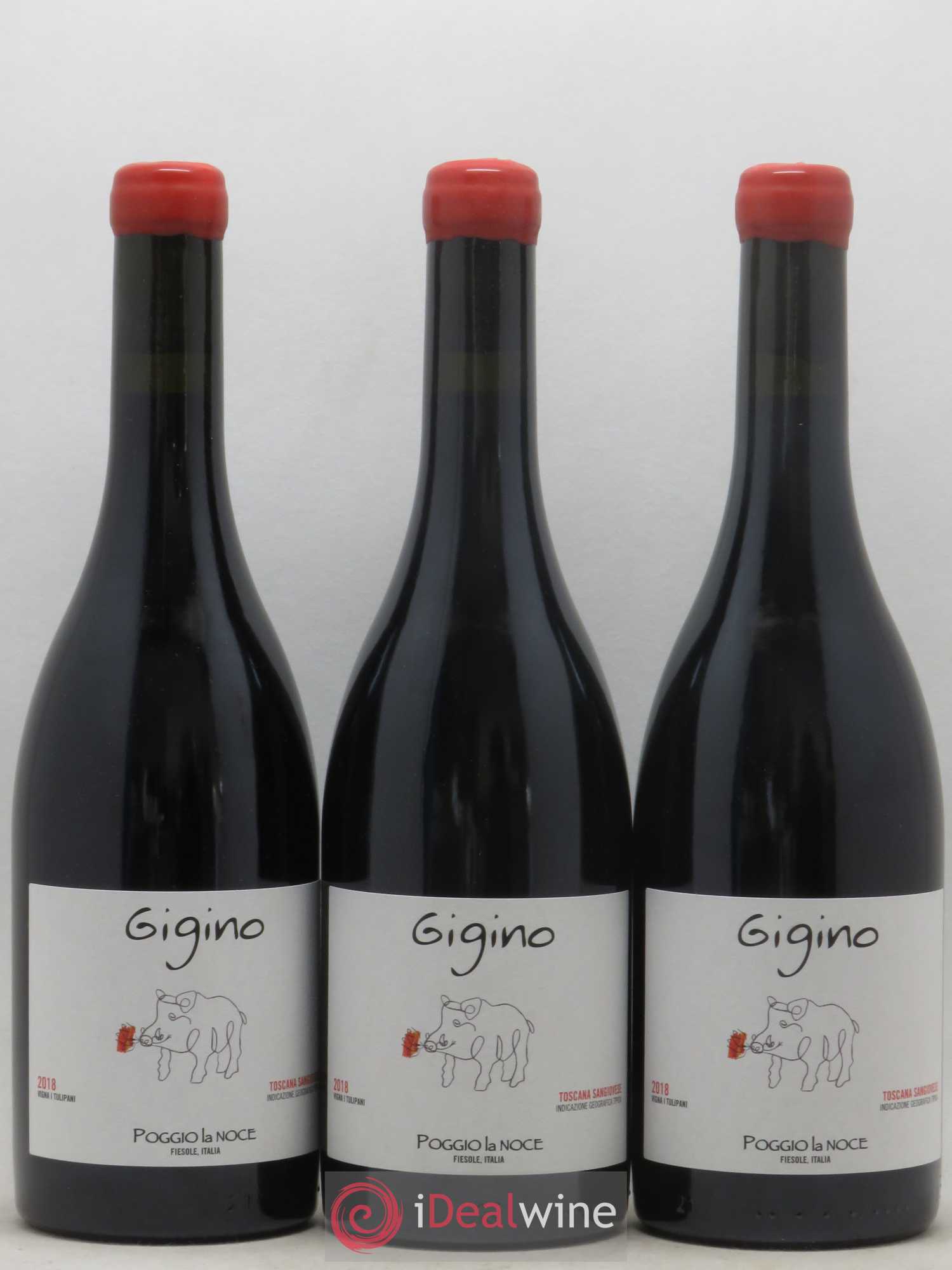Toscana IGT Sangiovese Gigino Poggio La Noce (sans prix de réserve) 2018 - Posten von 6 Flaschen - 1