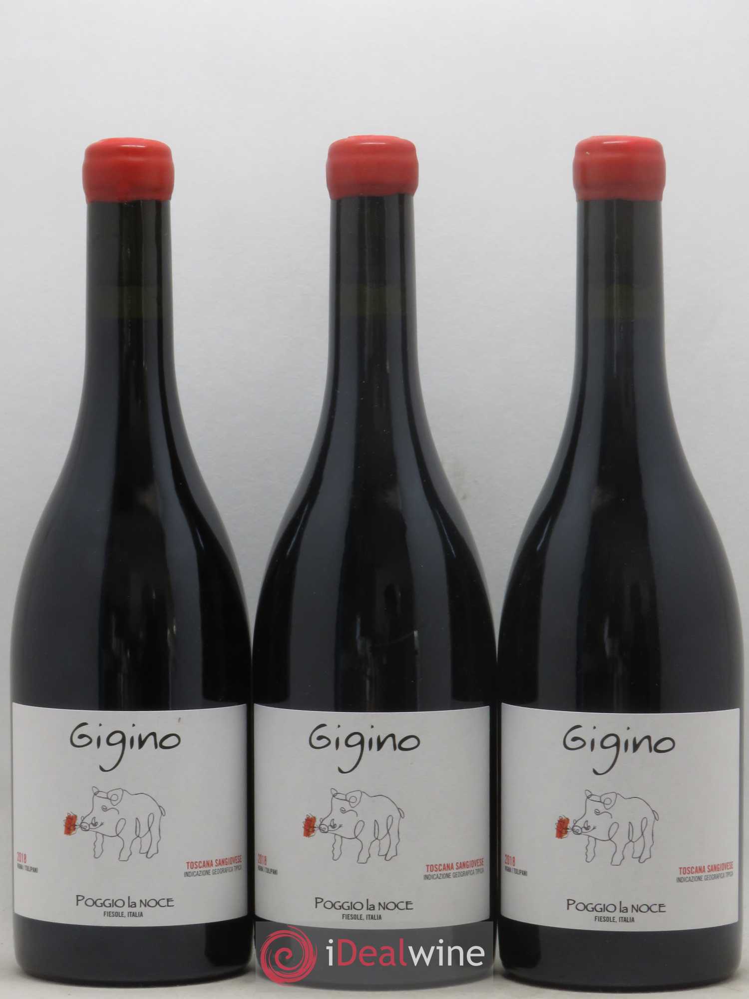 Toscana IGT Sangiovese Gigino Poggio La Noce 2018 - Posten von 3 Flaschen - 0