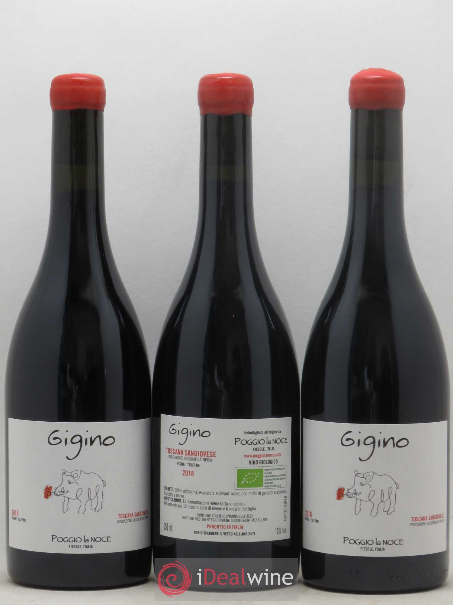 Toscana IGT Sangiovese Gigino Poggio La Noce 2018 - Posten von 12 Flaschen - 2