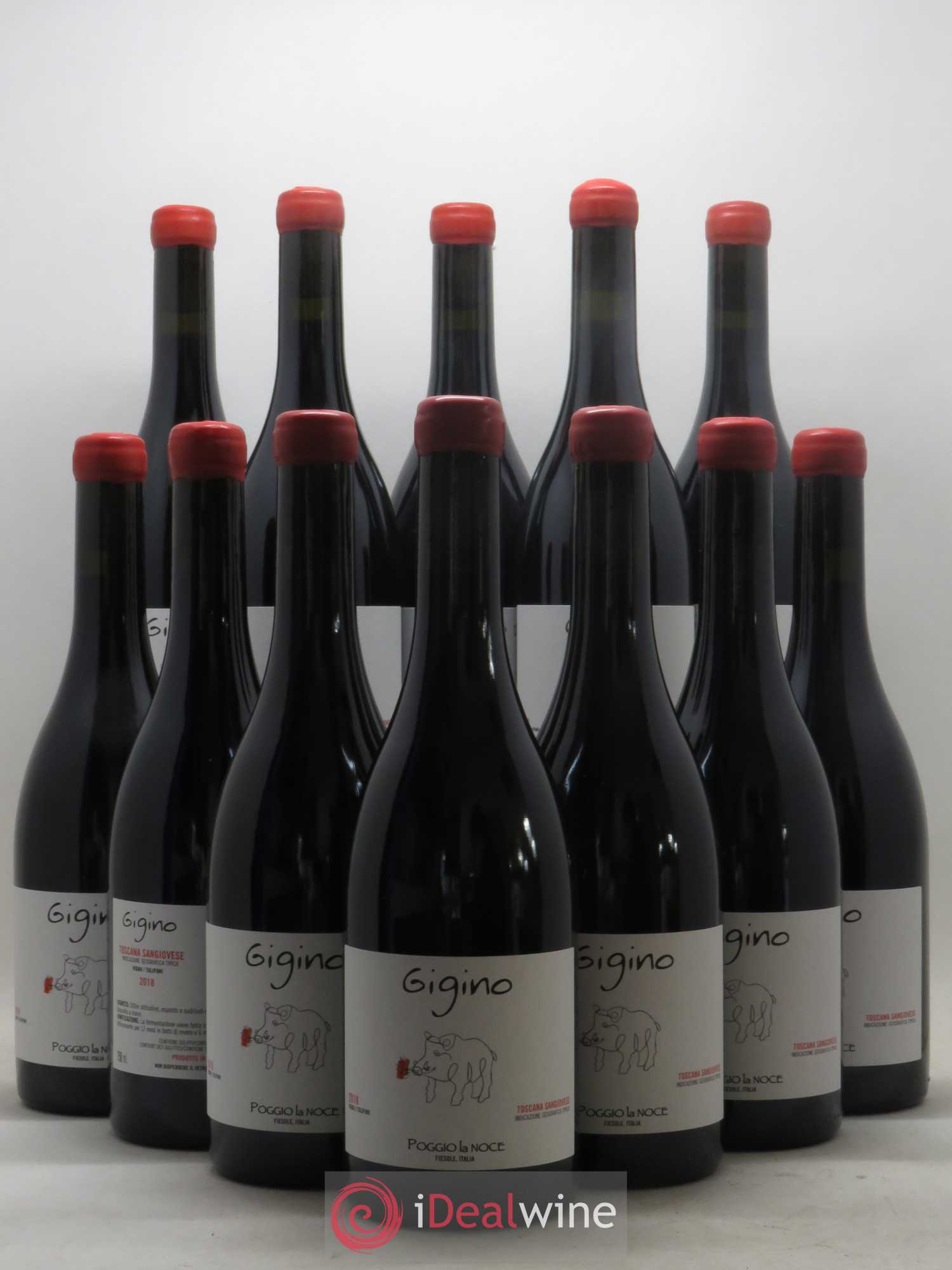 Toscana IGT Sangiovese Gigino Poggio La Noce 2018 - Posten von 12 Flaschen - 0