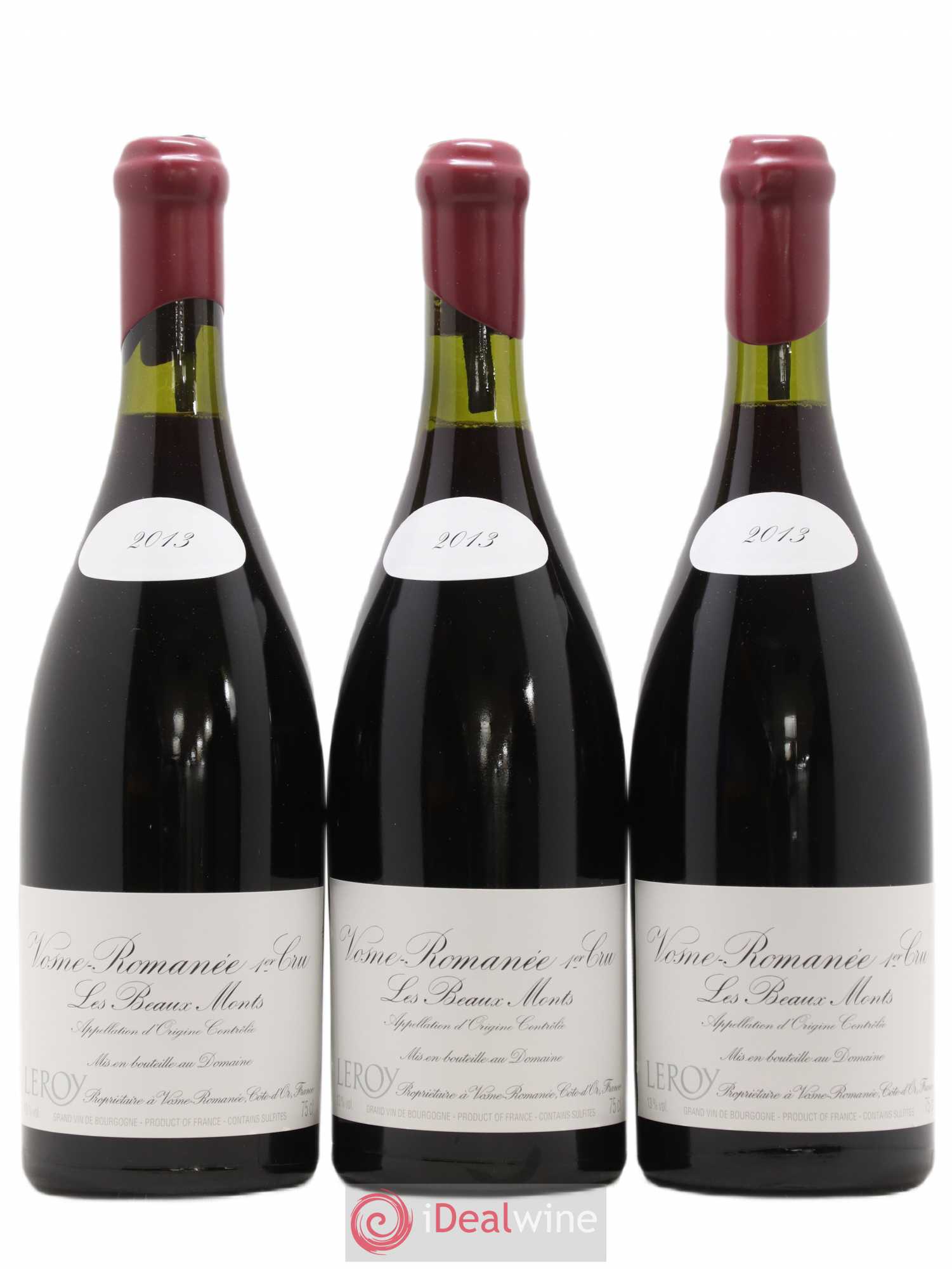 Vosne-Romanée 1er Cru Les Beaux-Monts Leroy (Domaine) 2013 - Lot de 3 bouteilles - 0