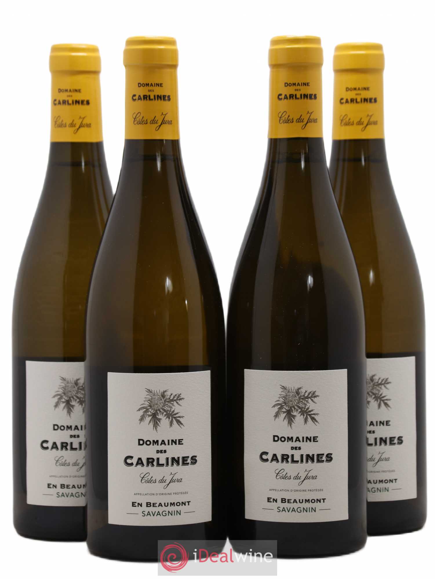 Côtes du Jura Savagnin En Beaumont Domaine des Carlines (sans prix de réserve) 2018 - Posten von 4 Flaschen - 0