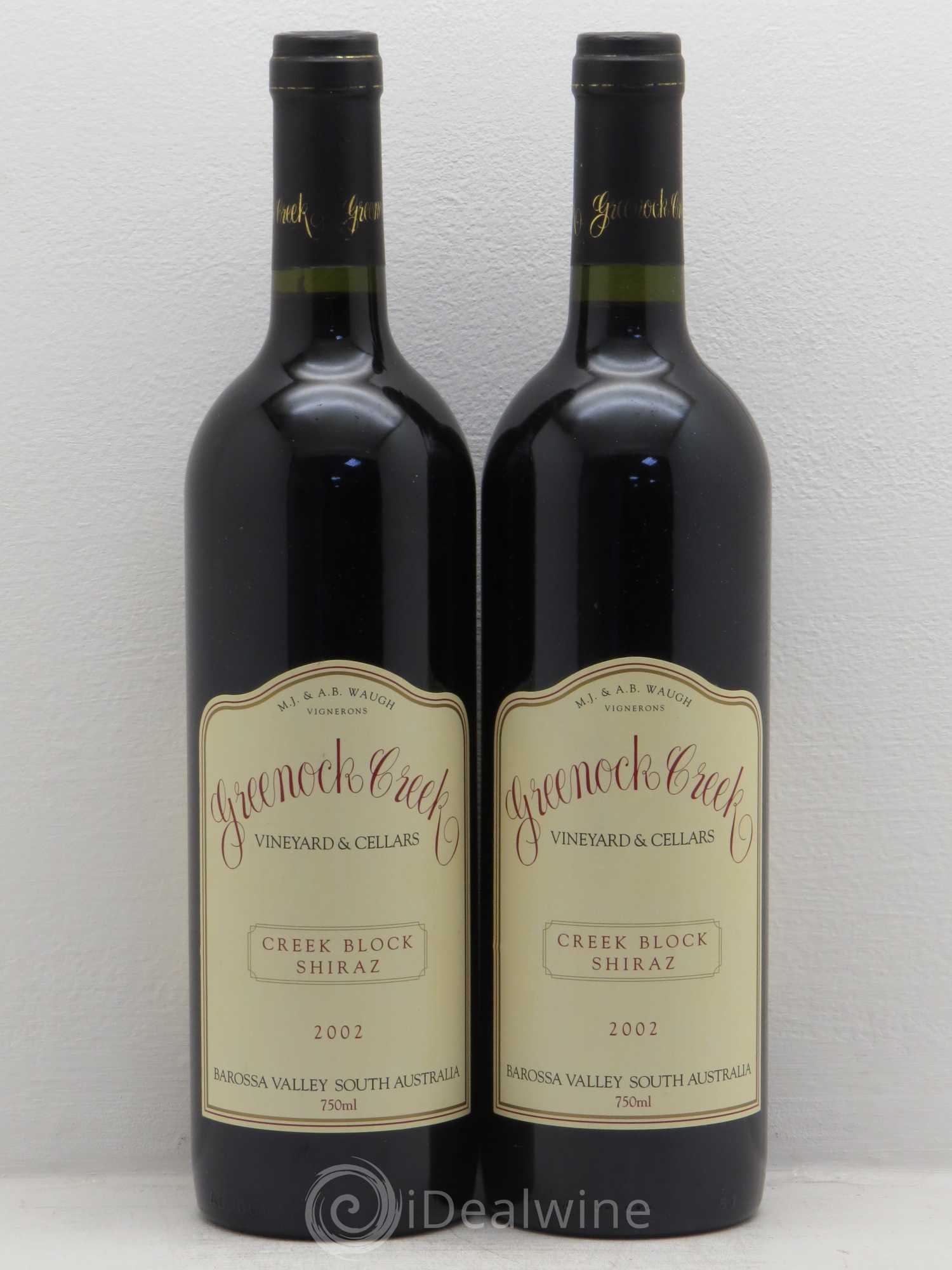 Australie Shiraz Greenock Creek Block Barossa Valley Australia 2002 - Posten von 2 Flaschen - 0
