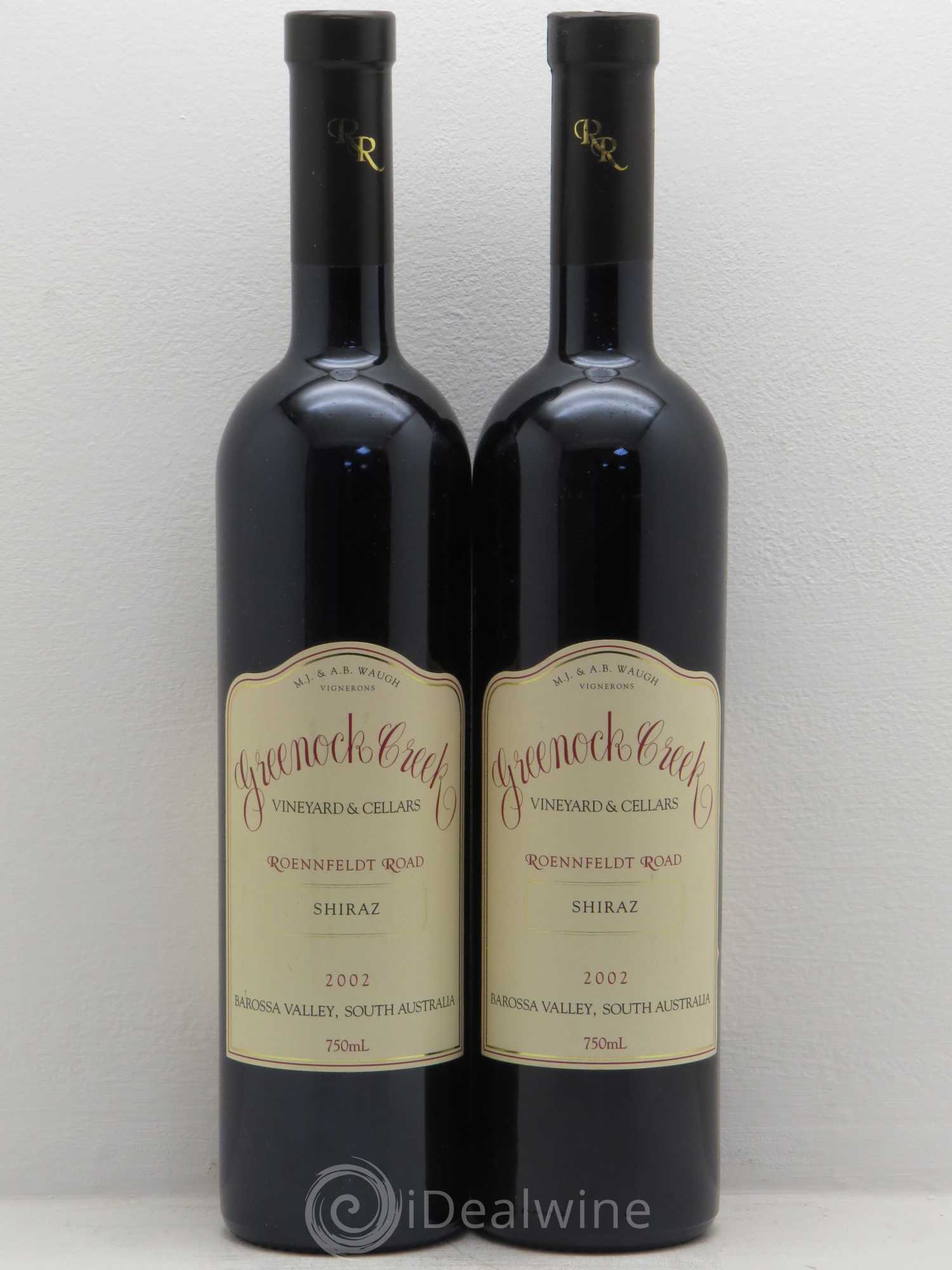 Australie Shiraz Greenock Creek Roennfeldt Road Barossa Valley Australia 2002 - Posten von 2 Flaschen - 0