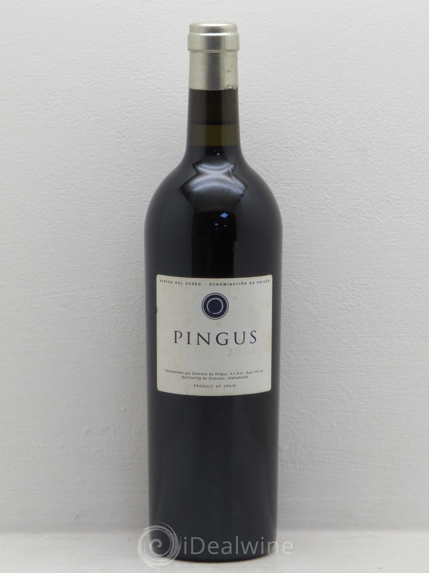 Ribera Del Duero Pingus Dominio de Pingus - Peter Sisseck 2008 - Lot de 1 bouteille - 0