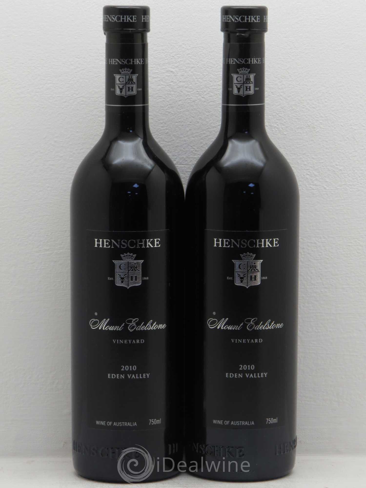 Australie Henschke Shiraz Mount Edelstone Keyneton Vineyard Eden Valley 2010 - Posten von 2 Flaschen - 0