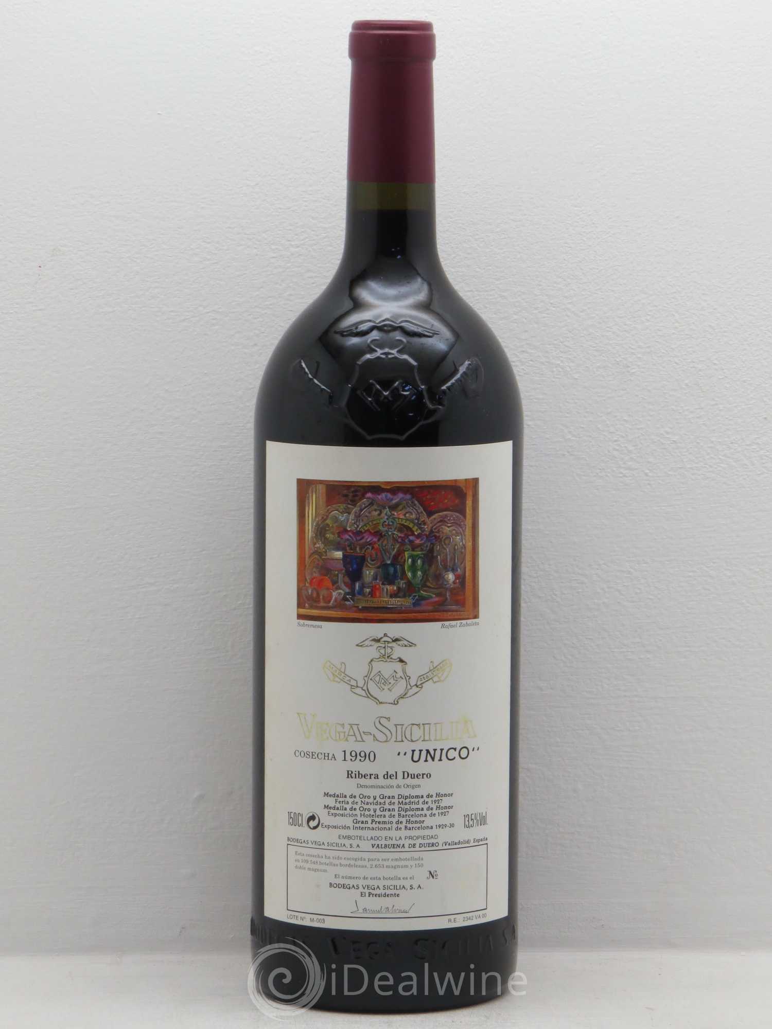 Ribera Del Duero DO Vega Sicilia Unico Famille Alvarez 1990 - Lot de 1 magnum - 0