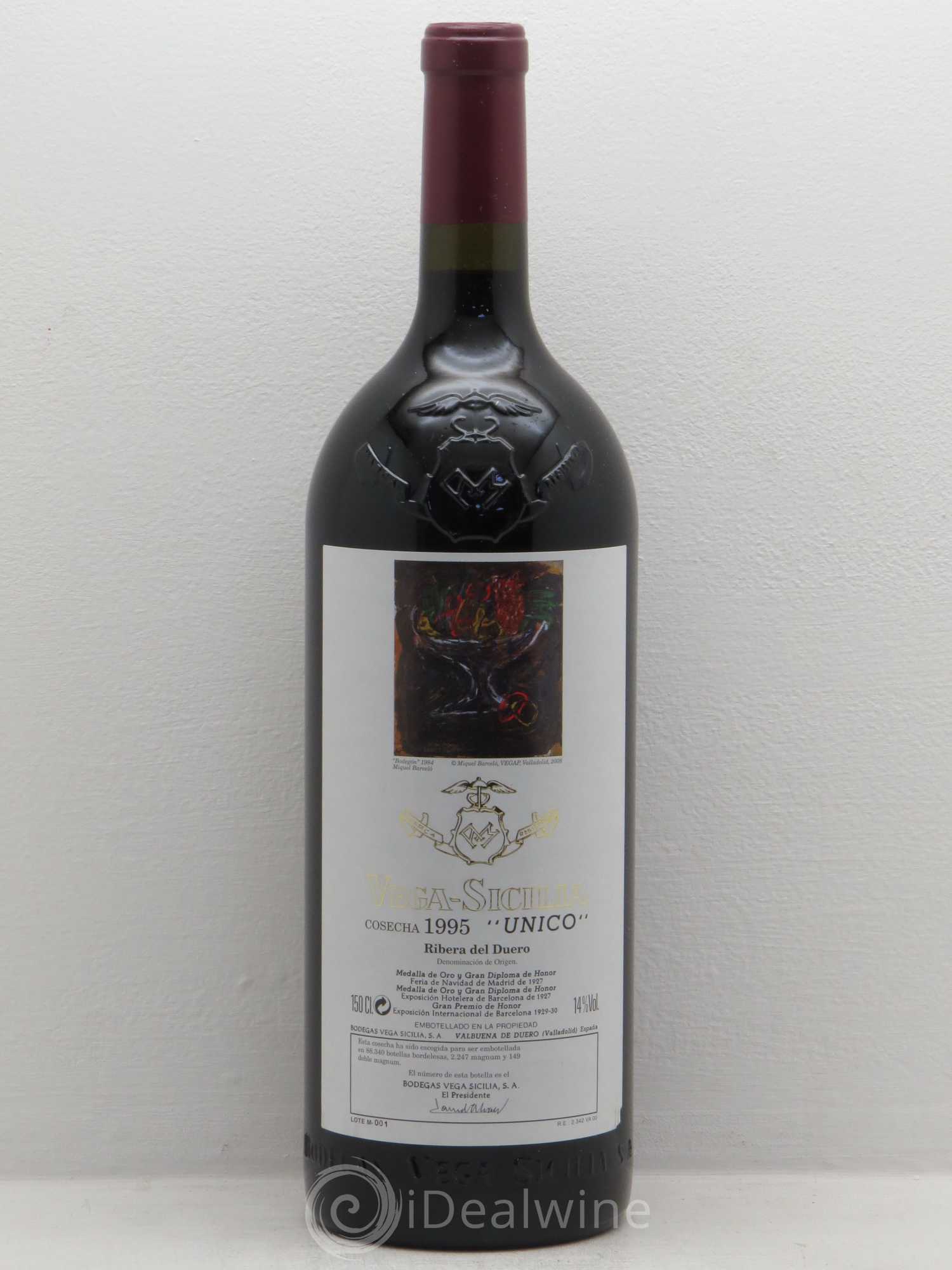 Ribera Del Duero DO Vega Sicilia Unico Famille Alvarez 1995 - Lot de 1 magnum - 0
