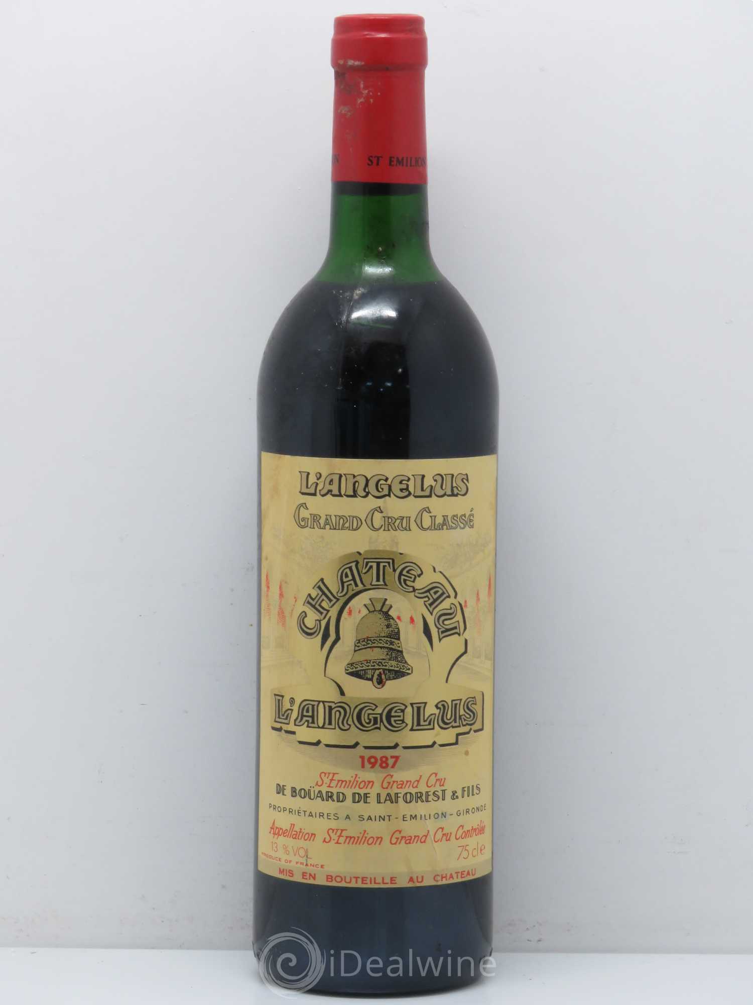Château Angélus 1er Grand Cru Classé A 1987 - Lot de 1 bouteille - 0