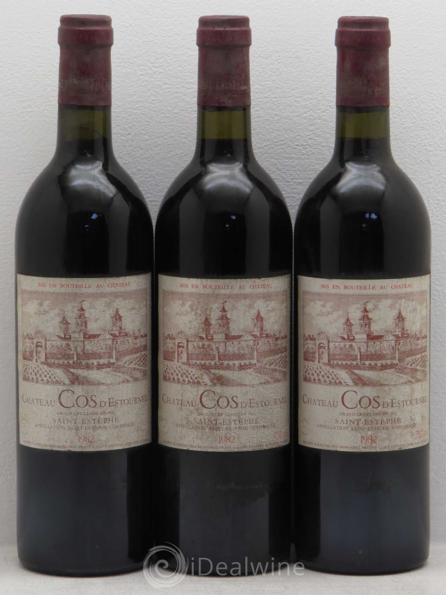 Cos d'Estournel 2ème Grand Cru Classé 1982 - Lot de 3 bouteilles - 0