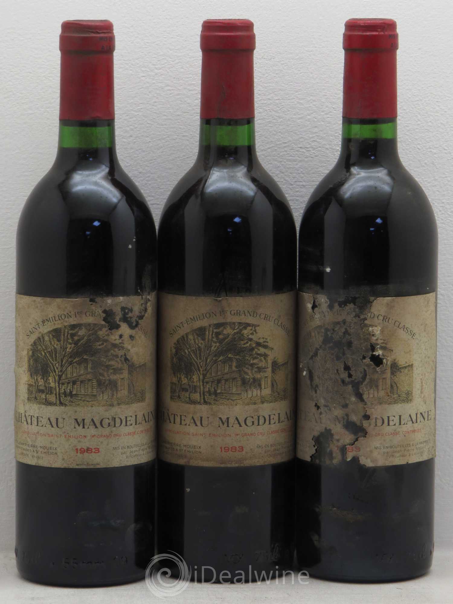 Château Magdelaine 1983 - Lot de 3 bouteilles - 0