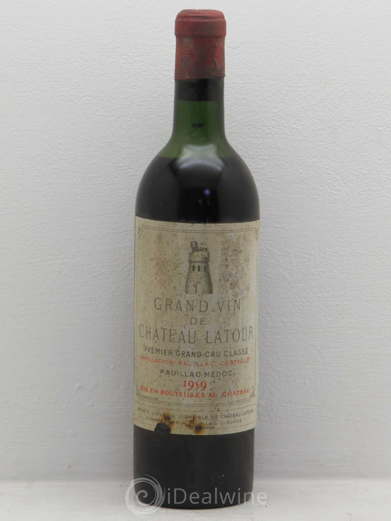 Château Latour 1er Grand Cru Classé 1959 - Lot de 1 bouteille - 0