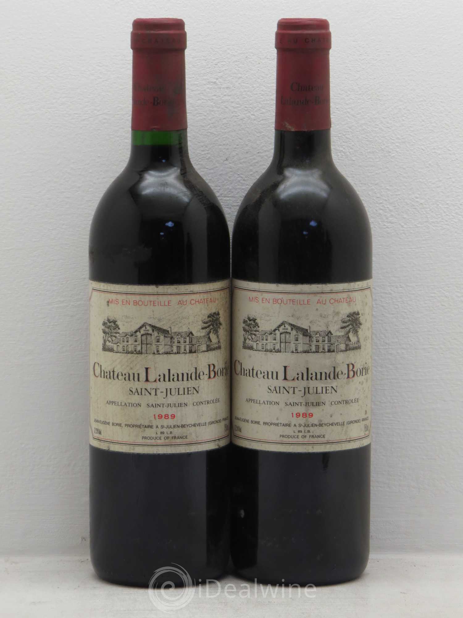 Château Lalande Borie 1989 - Lot de 2 bouteilles - 0
