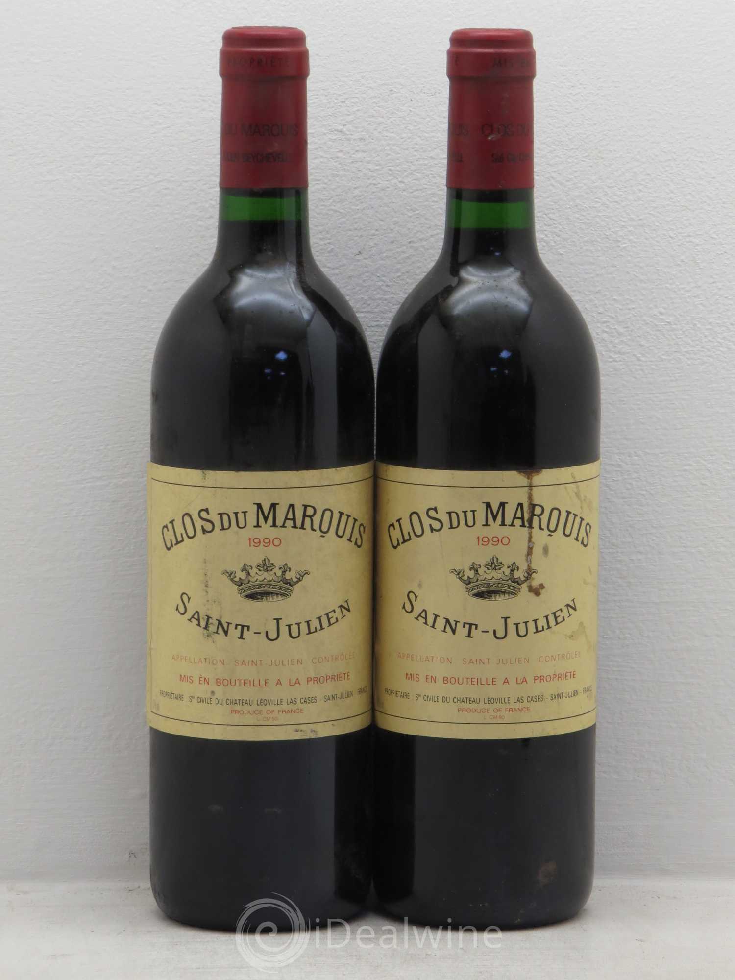 Clos du Marquis 1990 - Lot de 2 bouteilles - 0
