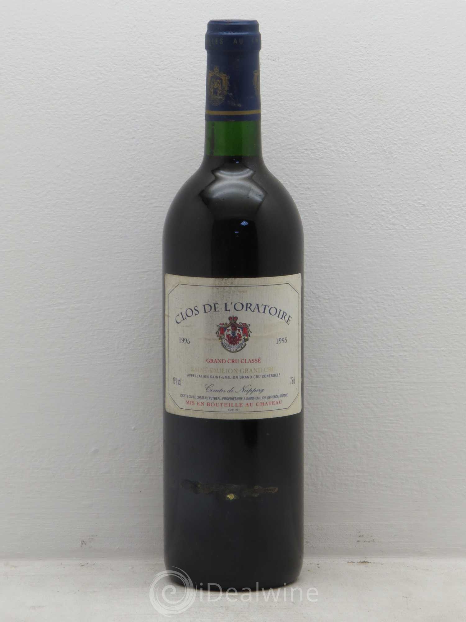 Clos de l'Oratoire Grand Cru Classé 1995 - Lot de 6 bouteilles - 0