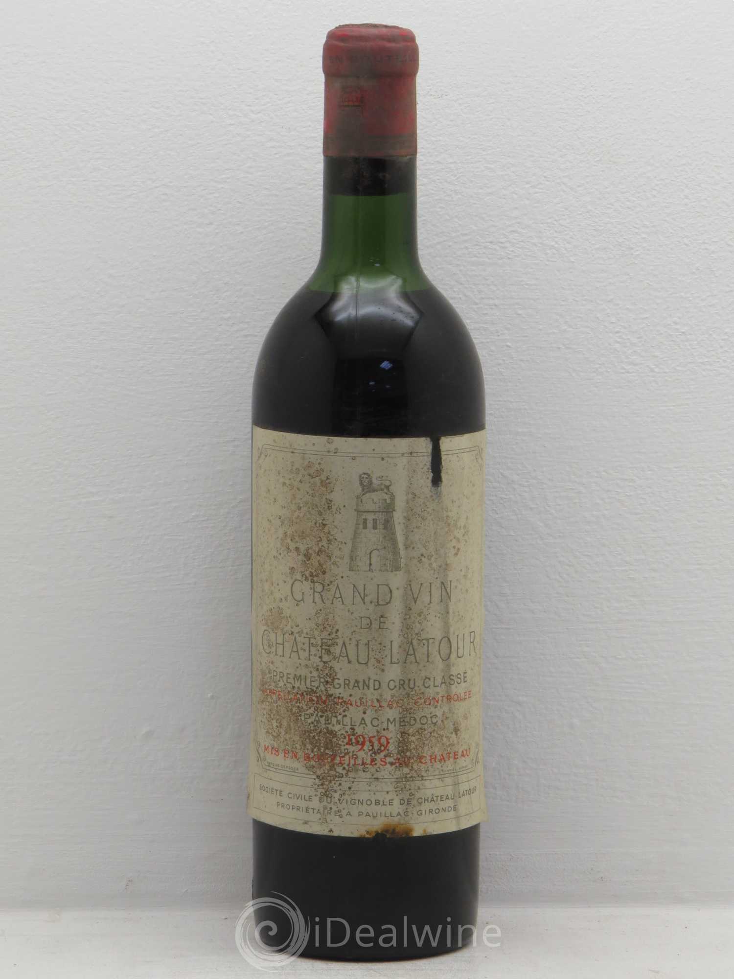Château Latour 1er Grand Cru Classé 1959 - Lot de 1 bouteille - 0