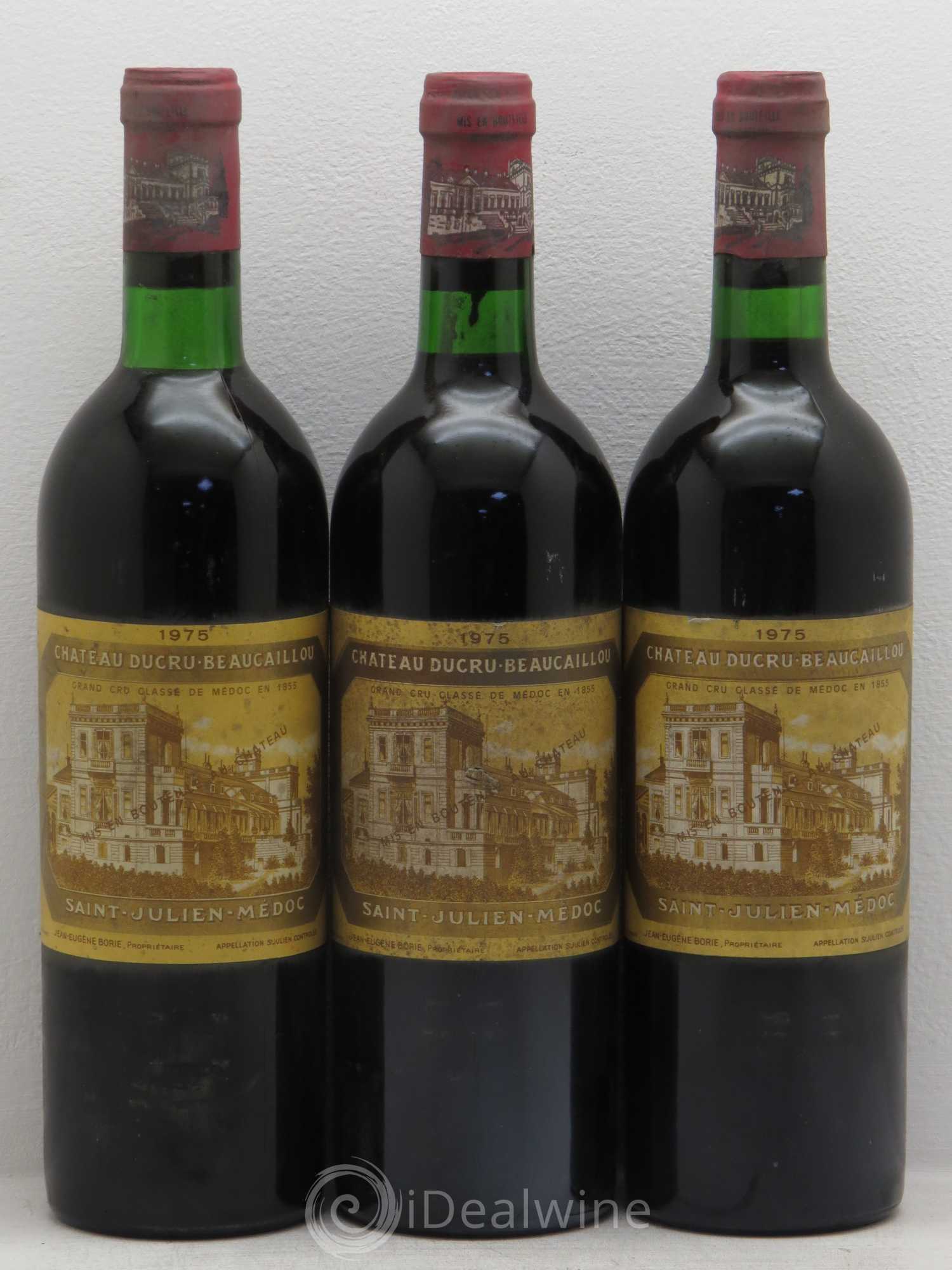 Château Ducru Beaucaillou 2ème Grand Cru Classé 1975 - Lot de 3 bouteilles - 0